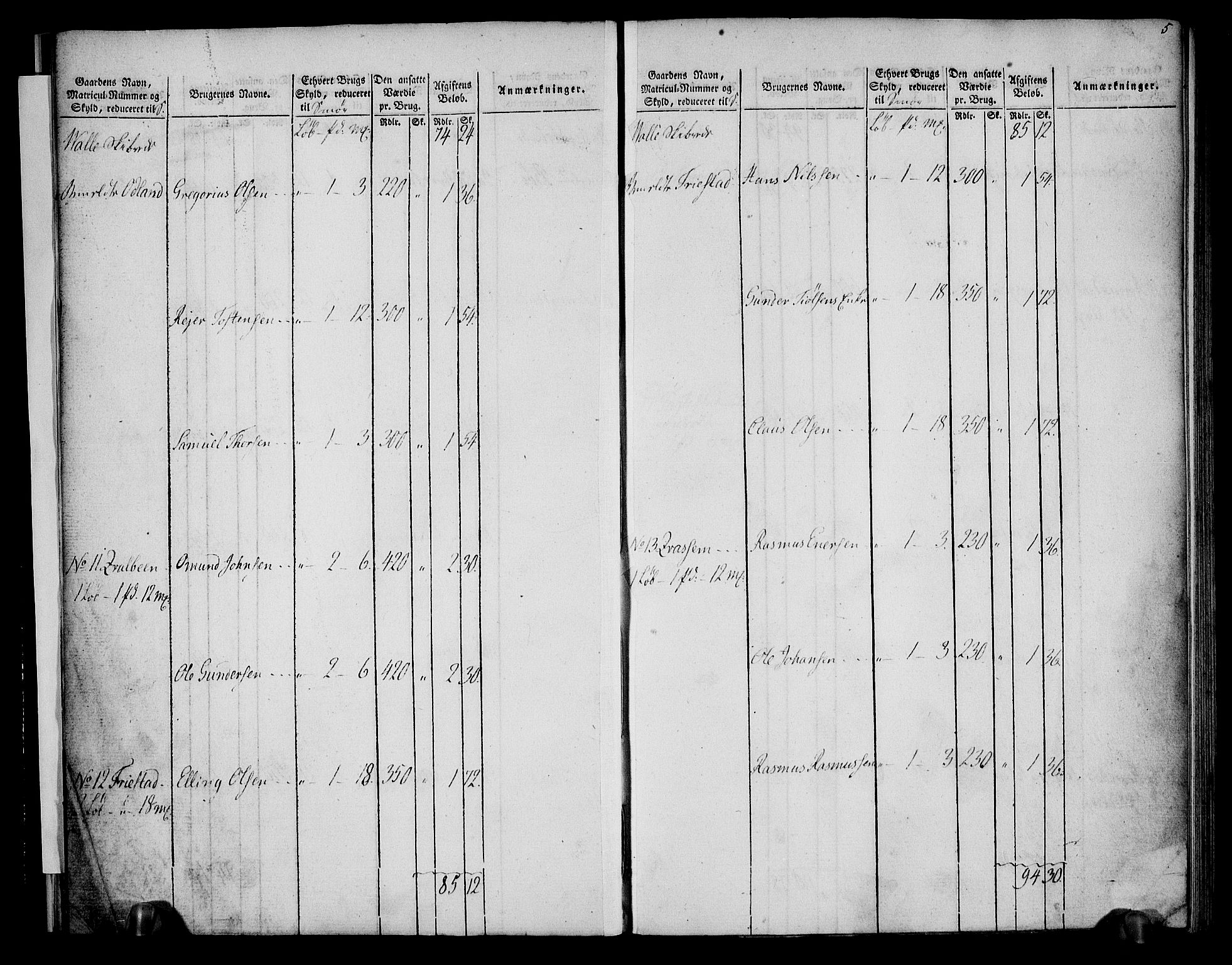 Rentekammeret inntil 1814, Realistisk ordnet avdeling, AV/RA-EA-4070/N/Ne/Nea/L0099: Jæren og Dalane fogderi. Oppebørselsregister, 1803-1804, p. 8