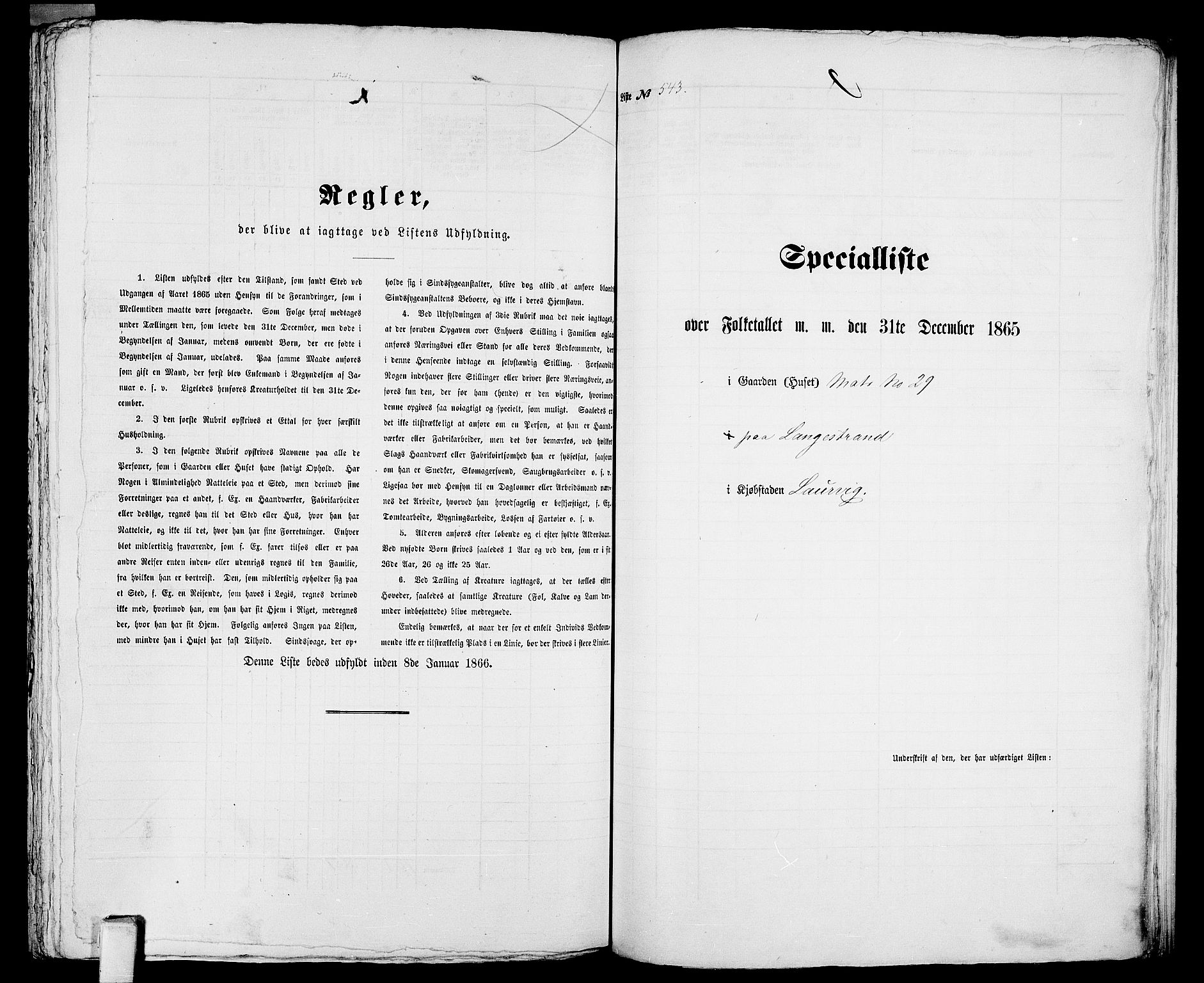 RA, 1865 census for Larvik, 1865, p. 1114