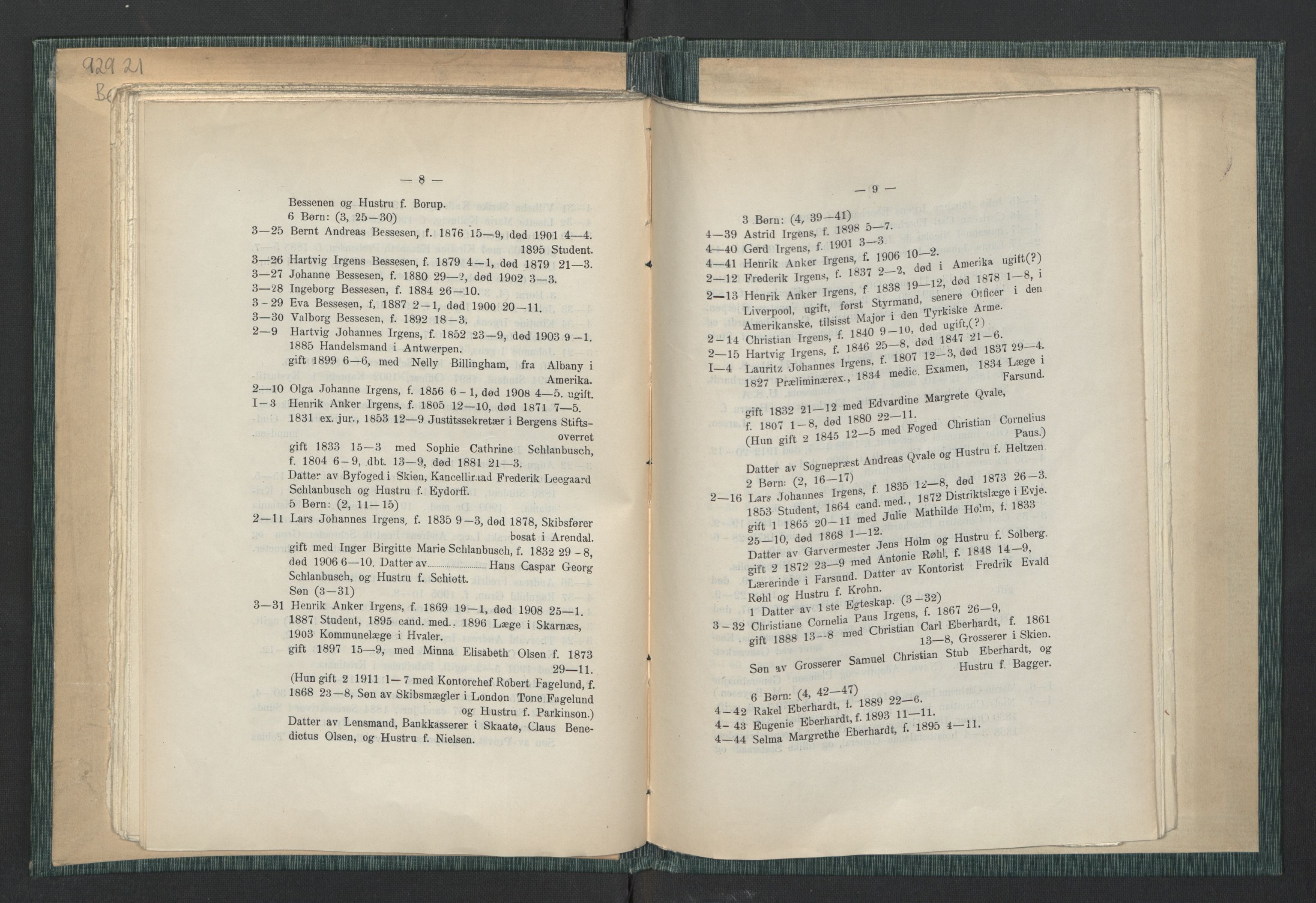 Andre publikasjoner, PUBL/PUBL-999/0003/0001: Johan Kielland Bergwitz: Vore Eidsvollsmænds efterkommere. Gjennem alle linjer i 100 aar (1914), 1814-1914, p. 53