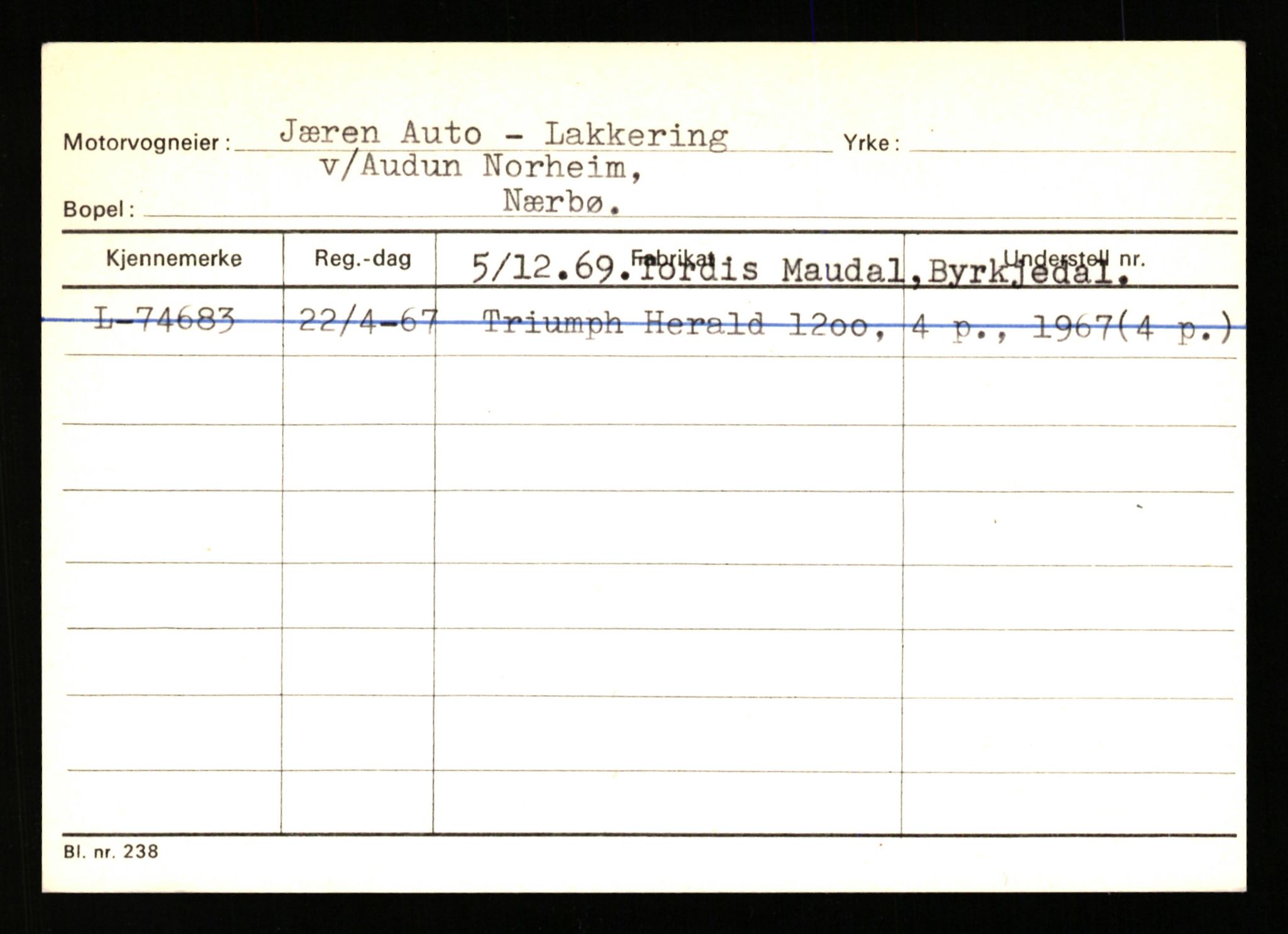 Stavanger trafikkstasjon, AV/SAST-A-101942/0/H/L0019: Jonassen - Kersbergen, 1930-1971, p. 1149