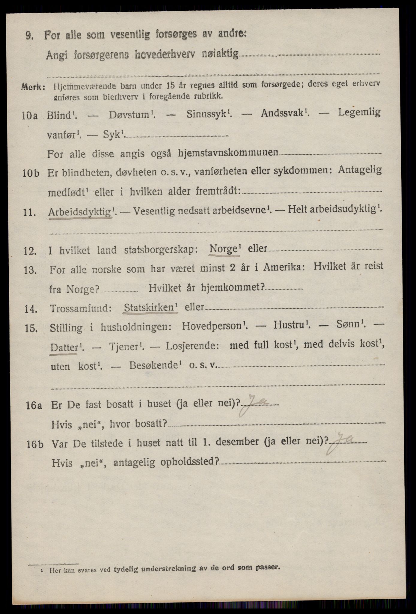 SAST, 1920 census for Håland, 1920, p. 1722