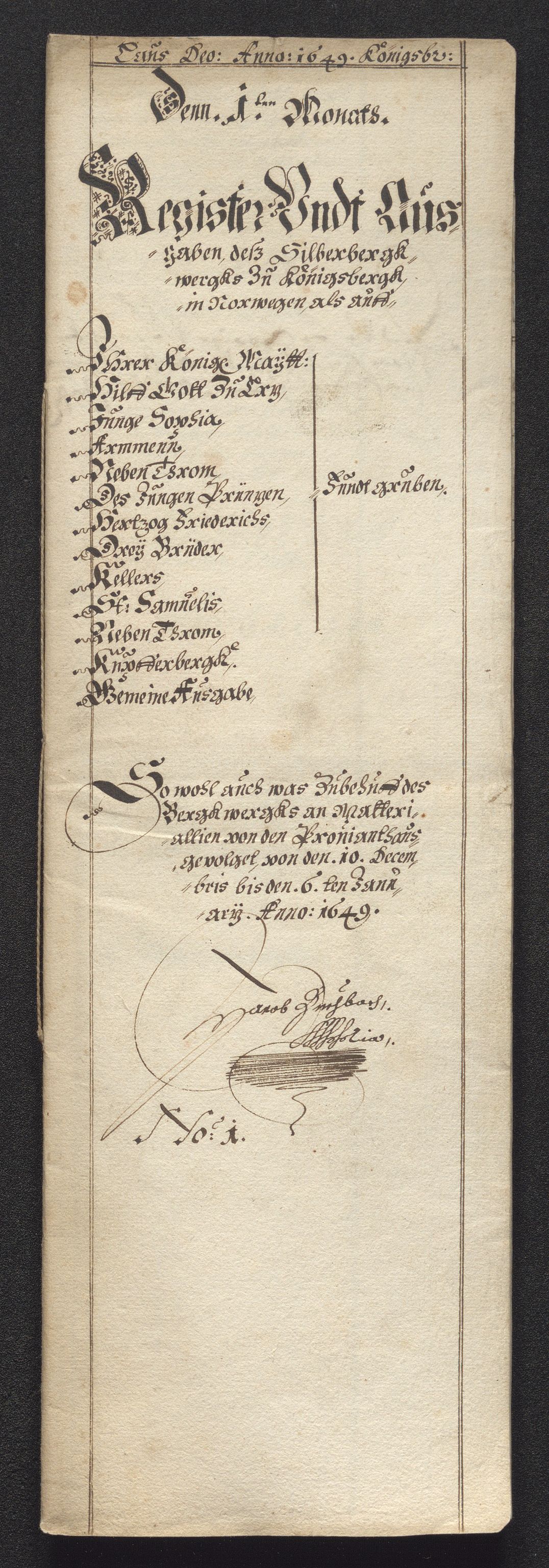 Kongsberg Sølvverk 1623-1816, SAKO/EA-3135/001/D/Dc/Dcd/L0023: Utgiftsregnskap for gruver m.m., 1649, p. 420