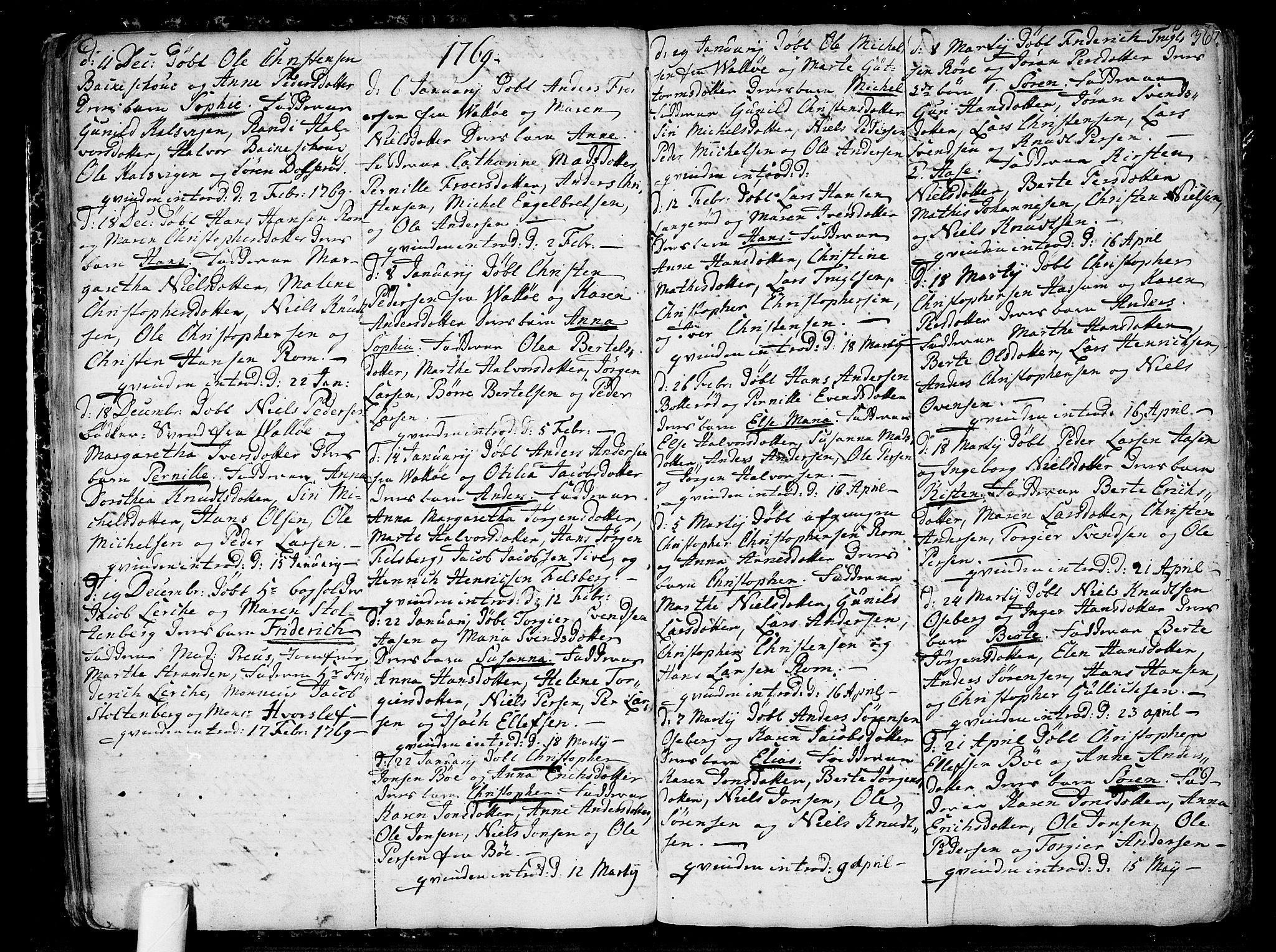 Sem kirkebøker, AV/SAKO-A-5/F/Fb/L0002: Parish register (official) no. II 2, 1764-1792, p. 36