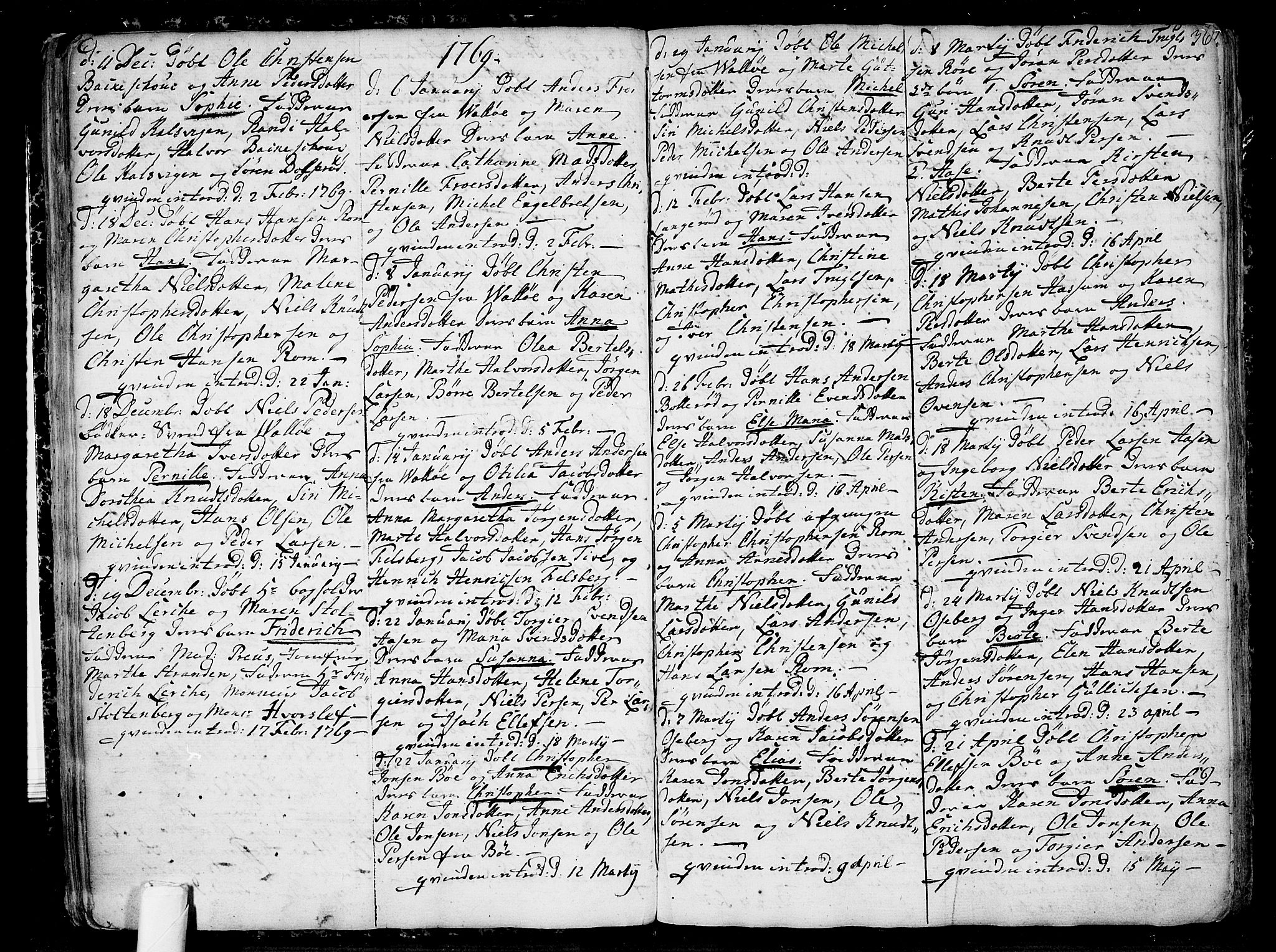 Sem kirkebøker, SAKO/A-5/F/Fb/L0002: Parish register (official) no. II 2, 1764-1792, p. 36