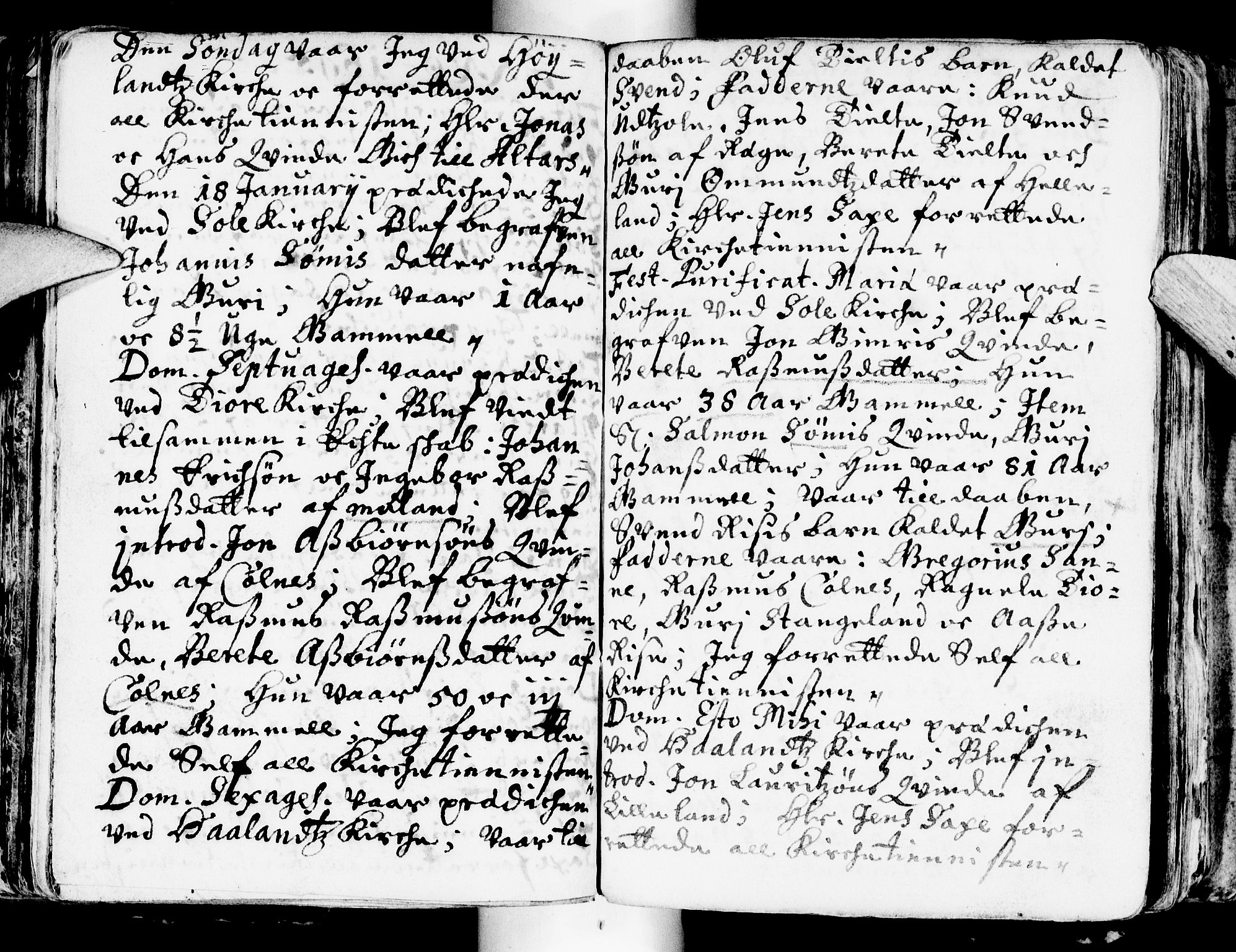 Håland sokneprestkontor, AV/SAST-A-101802/001/30BA/L0001: Parish register (official) no. A 1, 1671-1722