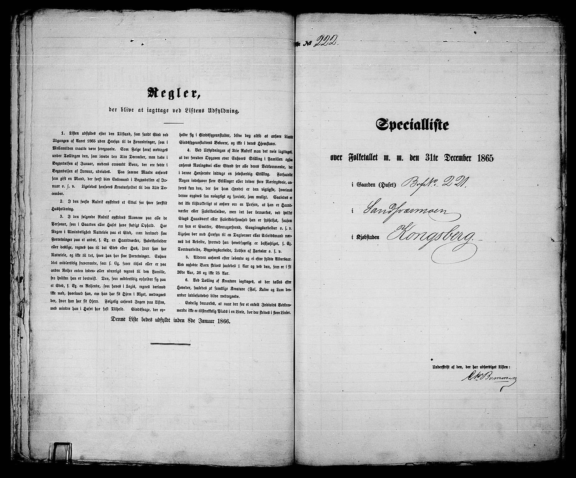 RA, 1865 census for Kongsberg/Kongsberg, 1865, p. 456