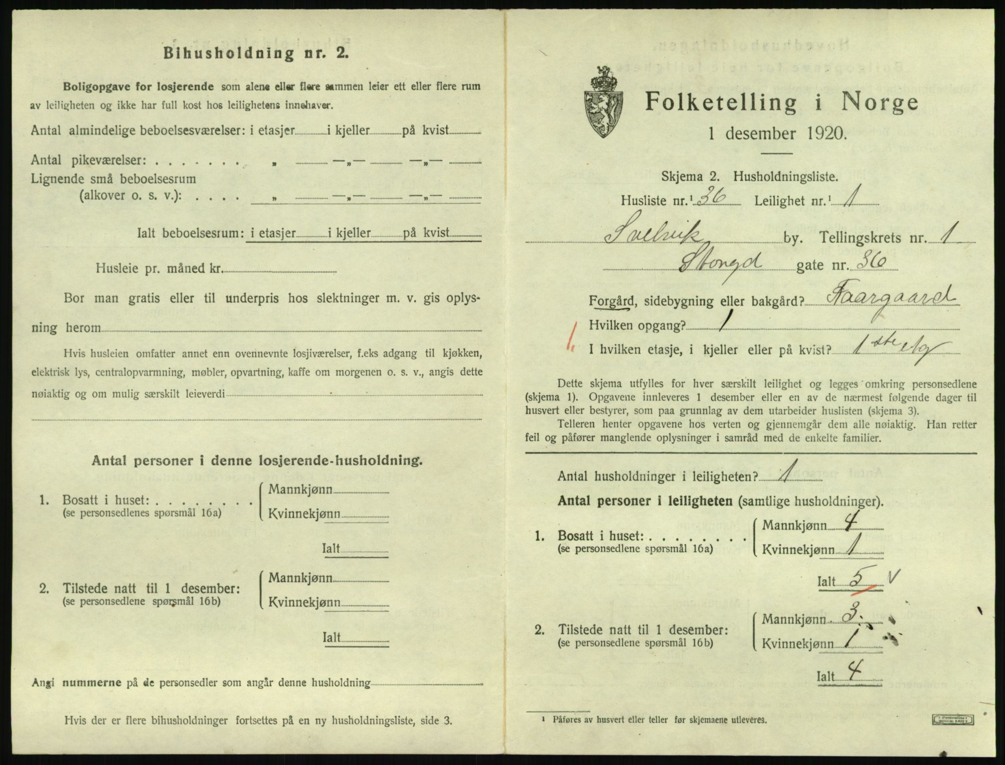 SAKO, 1920 census for Svelvik, 1920, p. 653