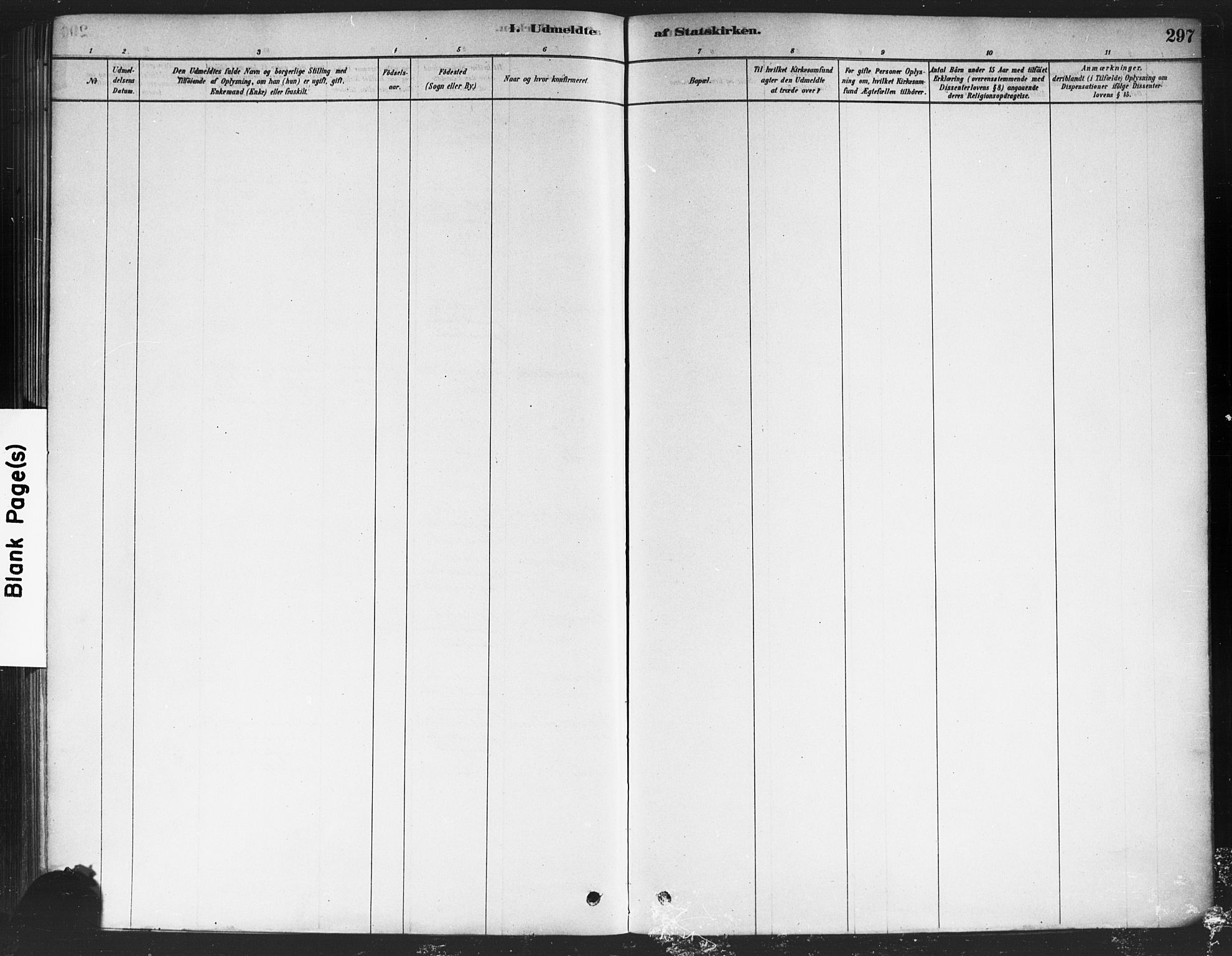 Drøbak prestekontor Kirkebøker, SAO/A-10142a/F/Fc/L0002: Parish register (official) no. III 2, 1878-1891, p. 297