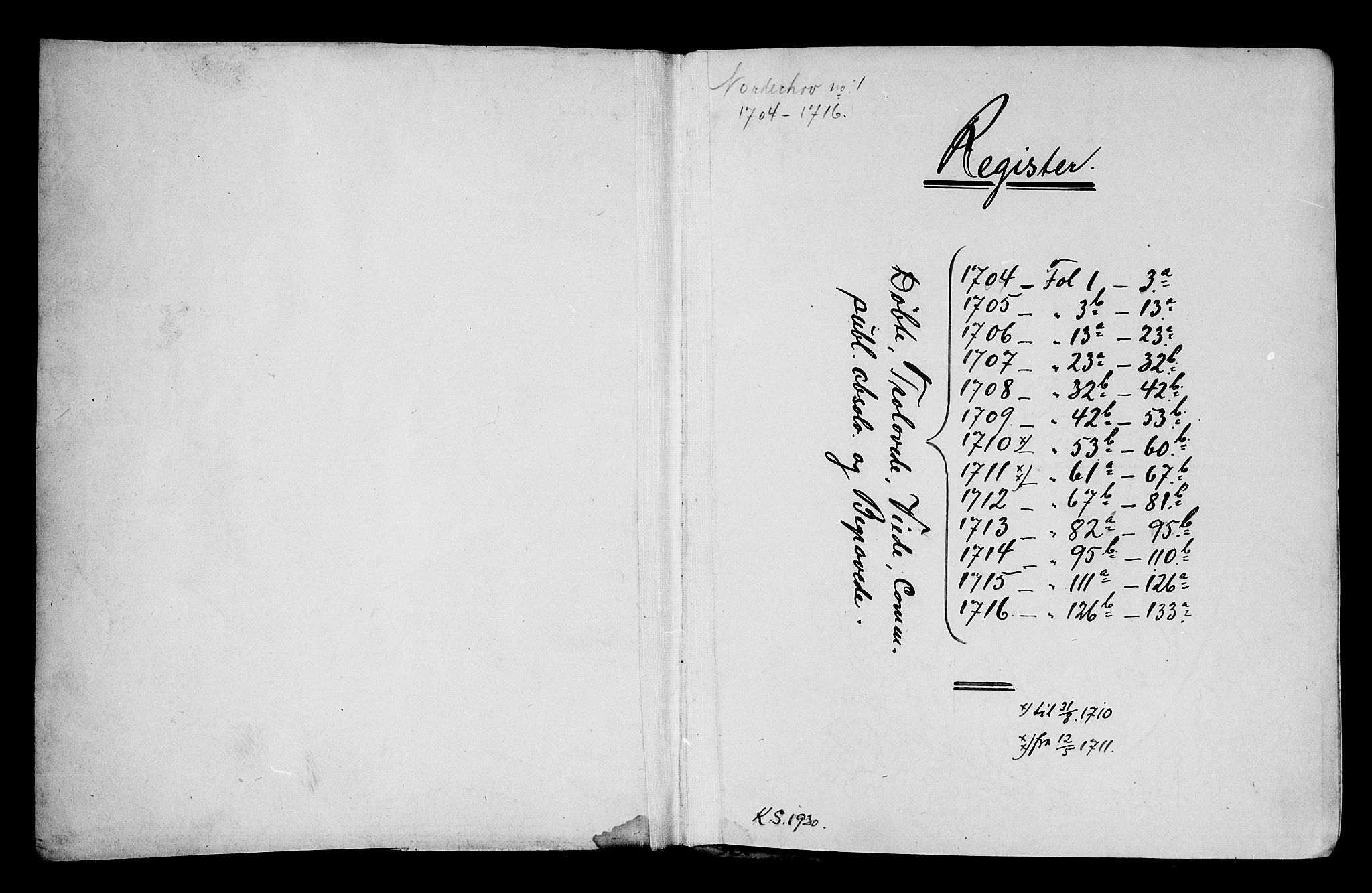 Norderhov kirkebøker, AV/SAKO-A-237/F/Fa/L0001: Parish register (official) no. 1, 1704-1716