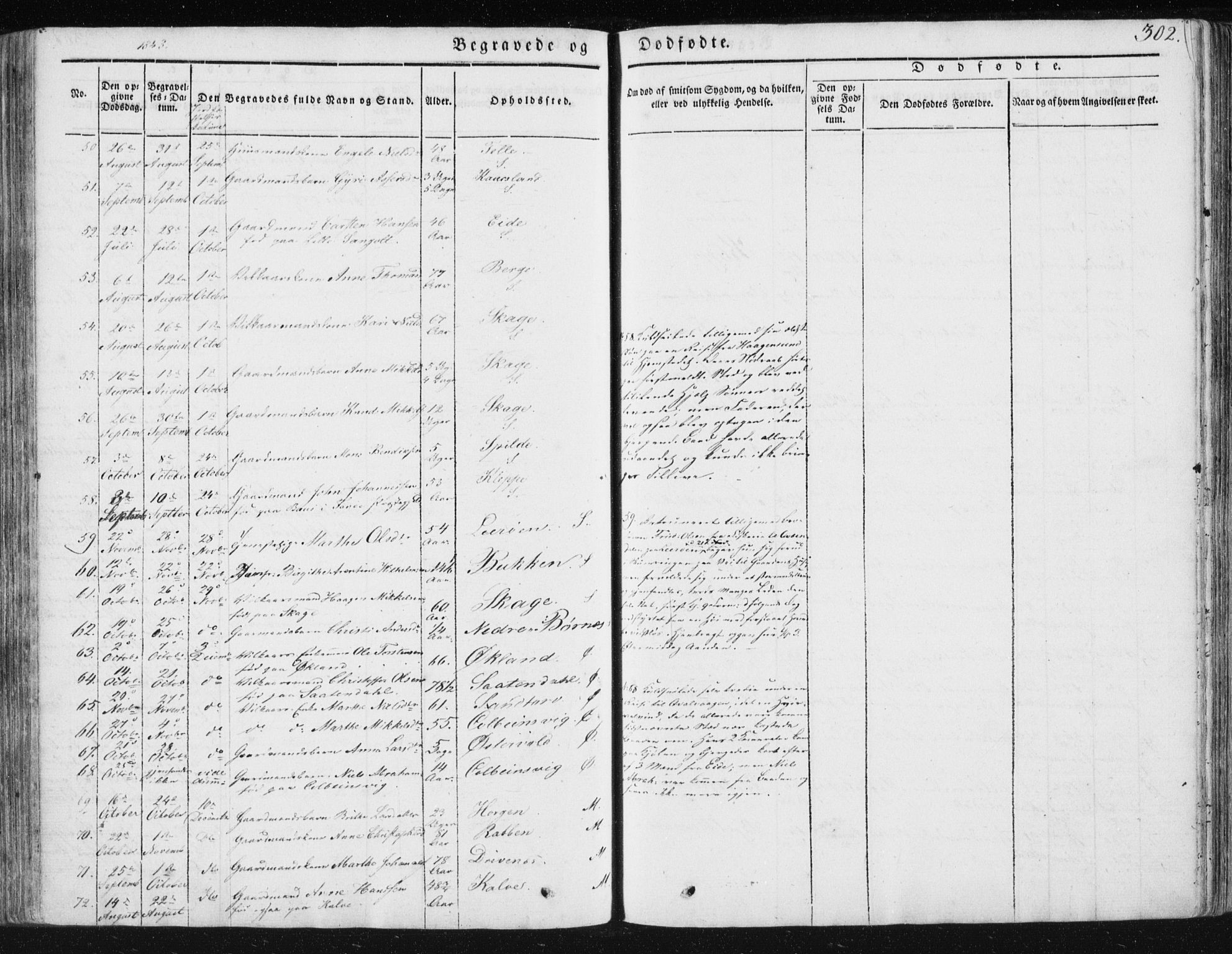 Sund sokneprestembete, SAB/A-99930: Parish register (official) no. A 13, 1835-1849, p. 302