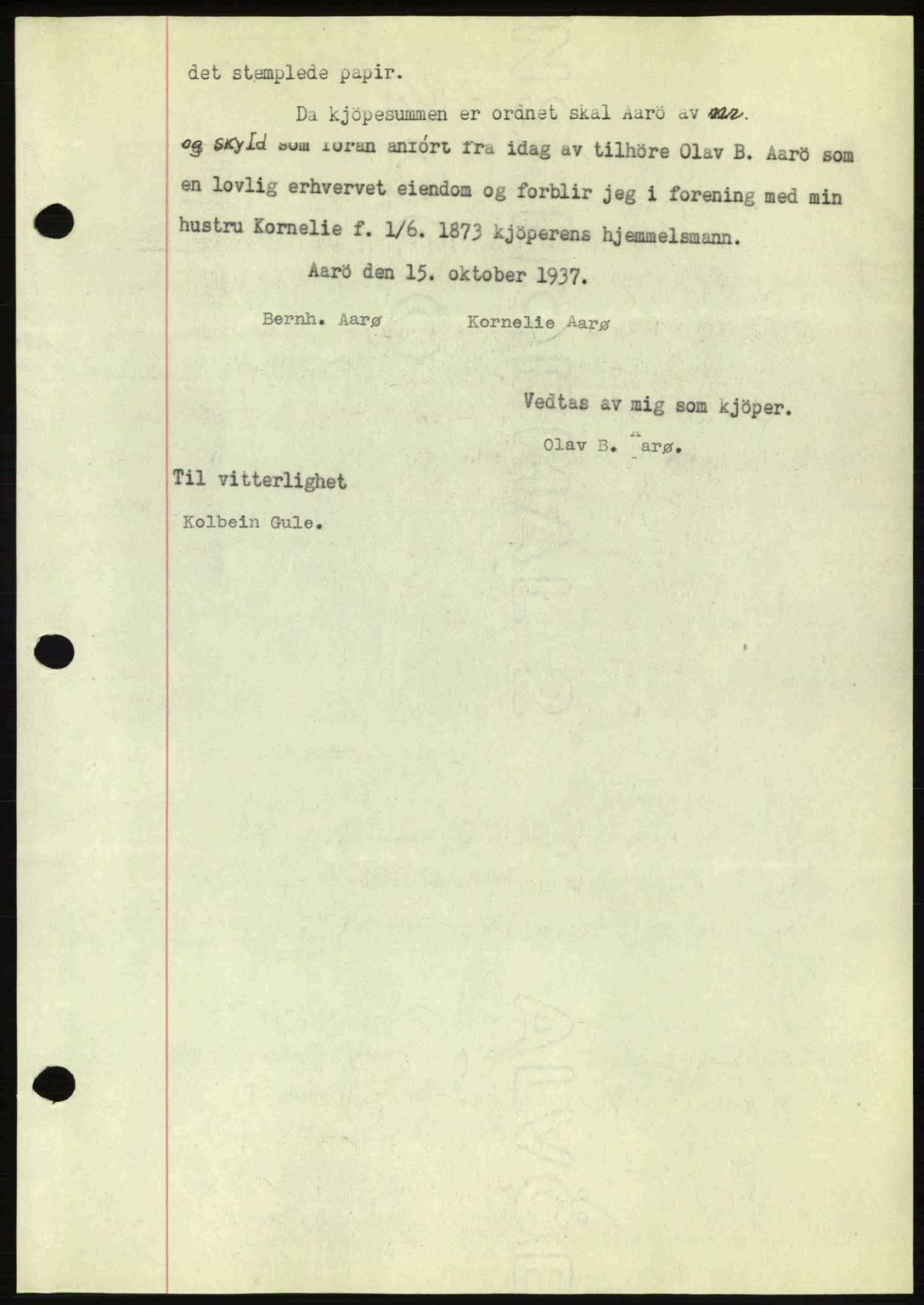 Romsdal sorenskriveri, AV/SAT-A-4149/1/2/2C: Mortgage book no. A10, 1941-1941, Diary no: : 1417/1941