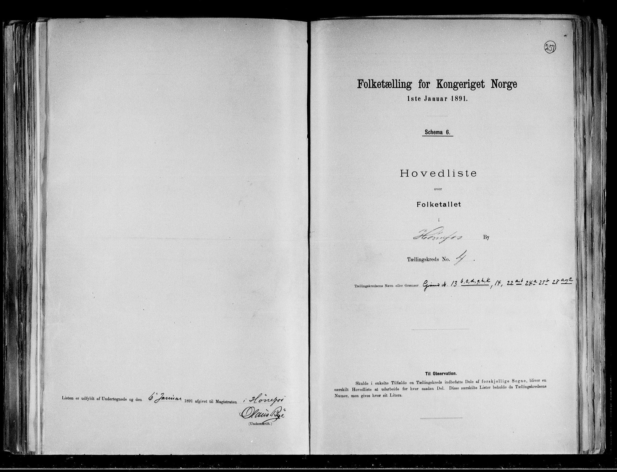 RA, 1891 census for 0601 Hønefoss, 1891, p. 34