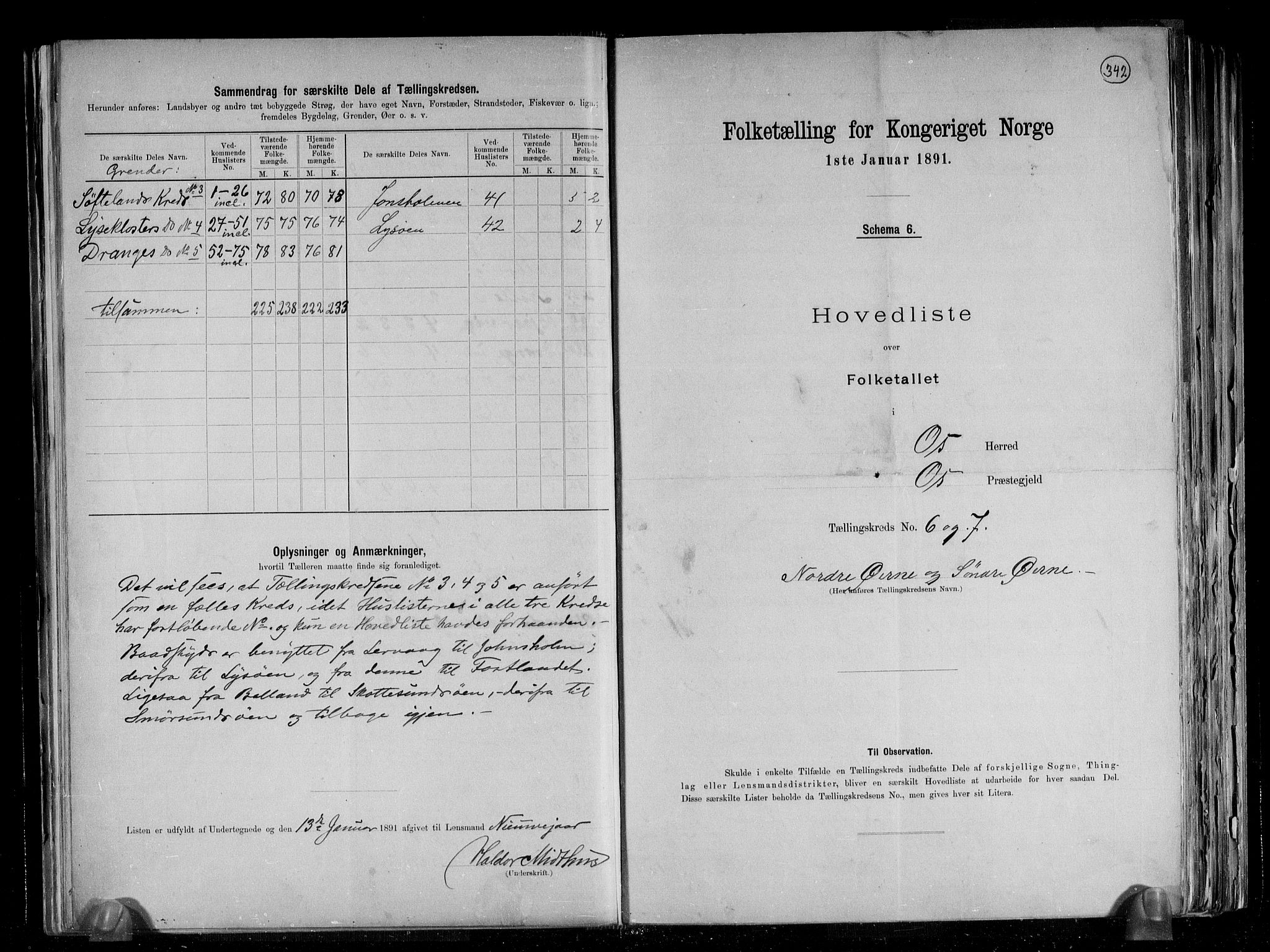 RA, 1891 census for 1243 Os, 1891, p. 12