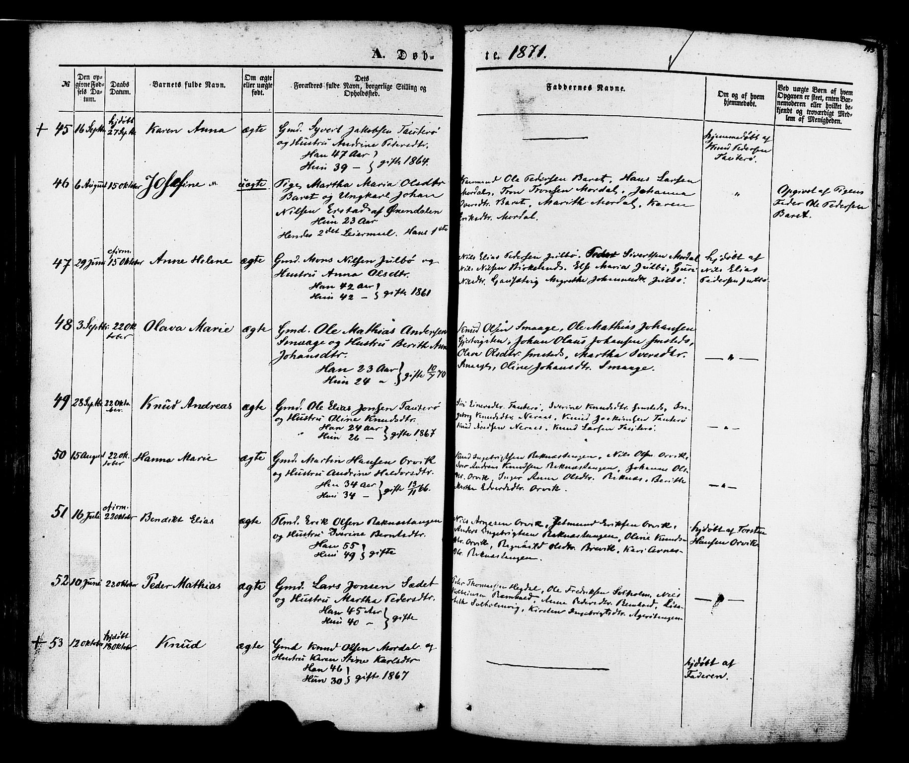 Ministerialprotokoller, klokkerbøker og fødselsregistre - Møre og Romsdal, AV/SAT-A-1454/560/L0719: Parish register (official) no. 560A03, 1845-1872, p. 113