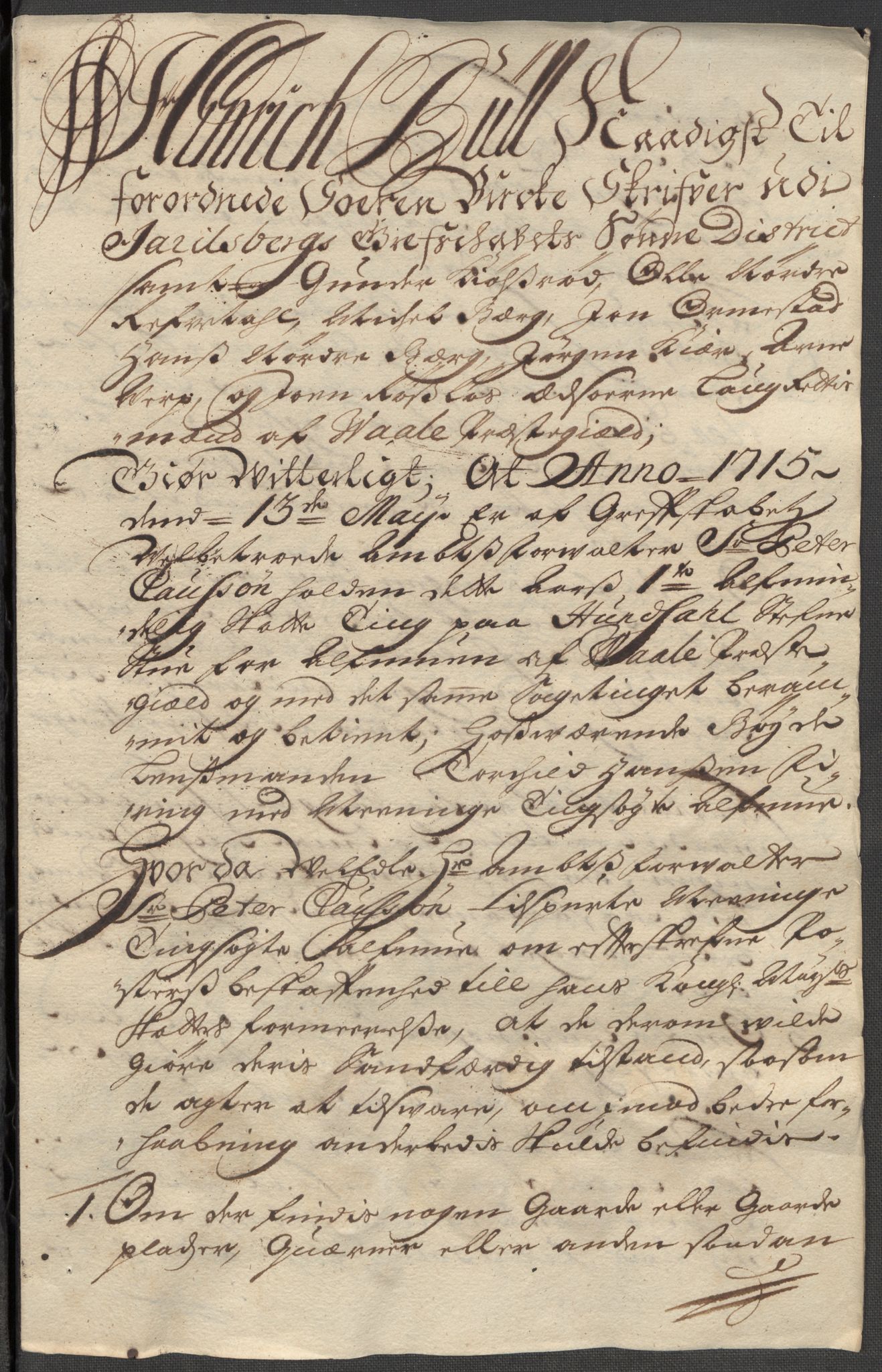 Rentekammeret inntil 1814, Reviderte regnskaper, Fogderegnskap, AV/RA-EA-4092/R32/L1879: Fogderegnskap Jarlsberg grevskap, 1714-1715, p. 376