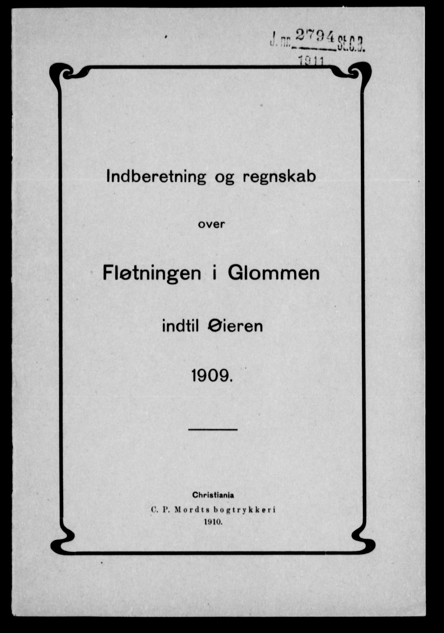 Statistisk sentralbyrå, Næringsøkonomiske emner, Generelt - Amtmennenes femårsberetninger, AV/RA-S-2233/F/Fa/L0110: --, 1906-1910, p. 2