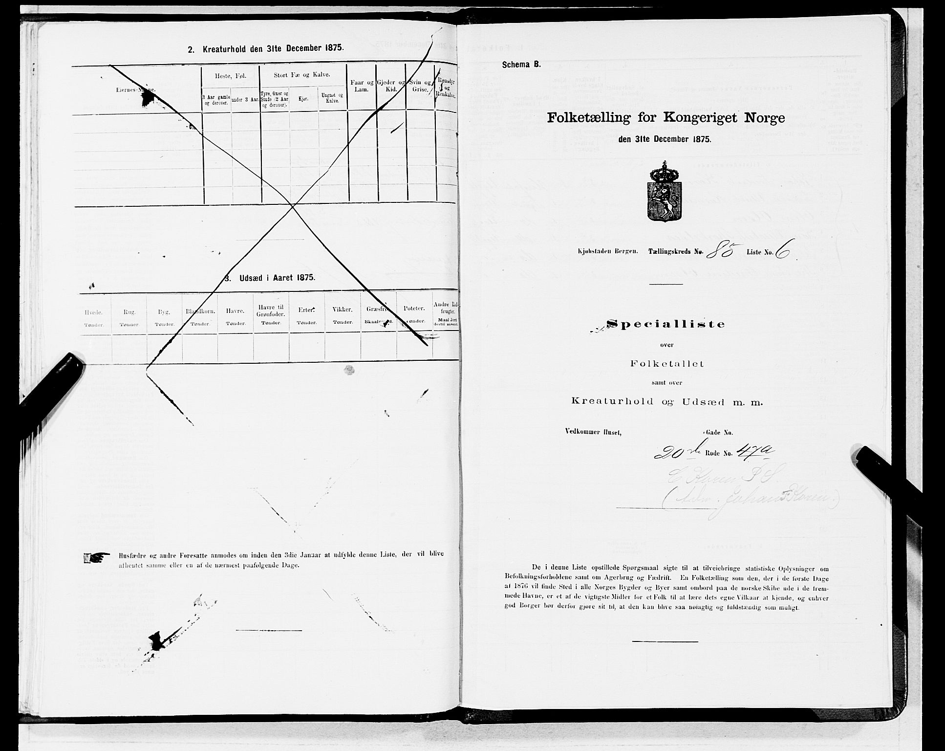 SAB, 1875 census for 1301 Bergen, 1875, p. 4563