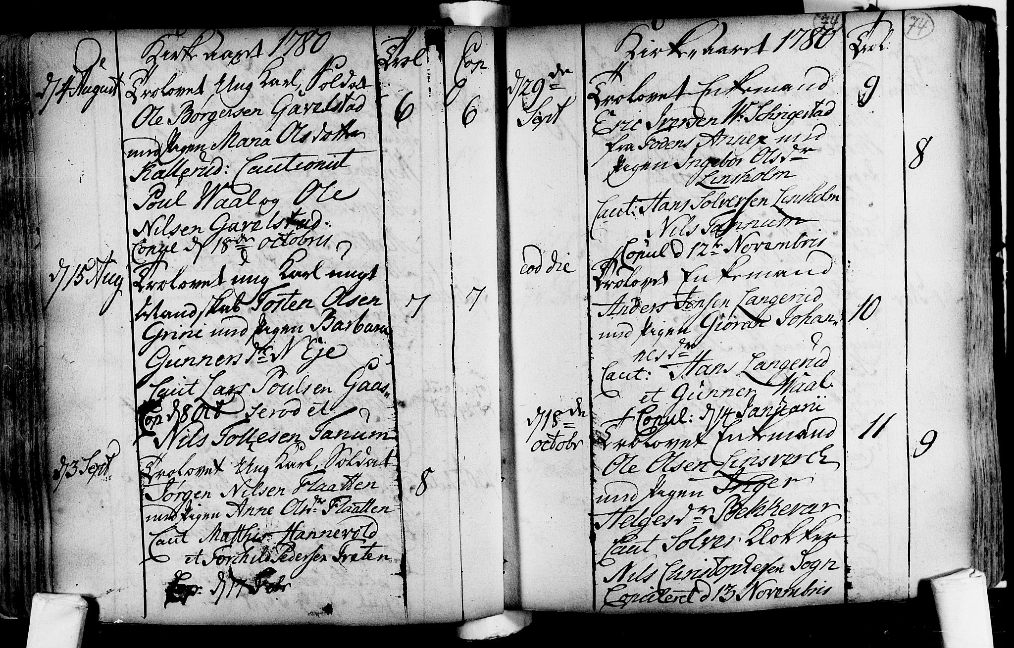 Lardal kirkebøker, SAKO/A-350/F/Fa/L0004: Parish register (official) no. i 4, 1733-1815, p. 74