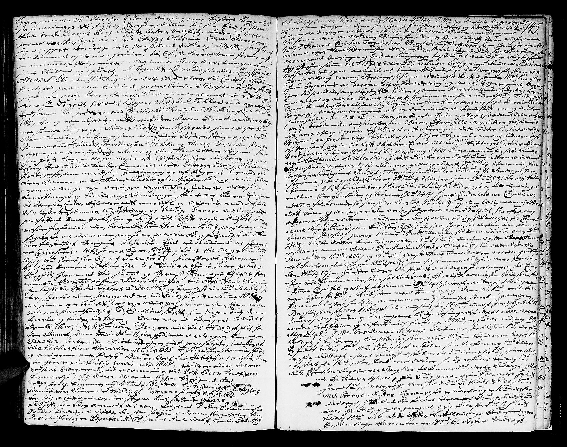 Lier, Røyken og Hurum sorenskriveri, AV/SAKO-A-89/H/Hc/L0004: Skifteprotokoll, 1745-1761, p. 744b-745a