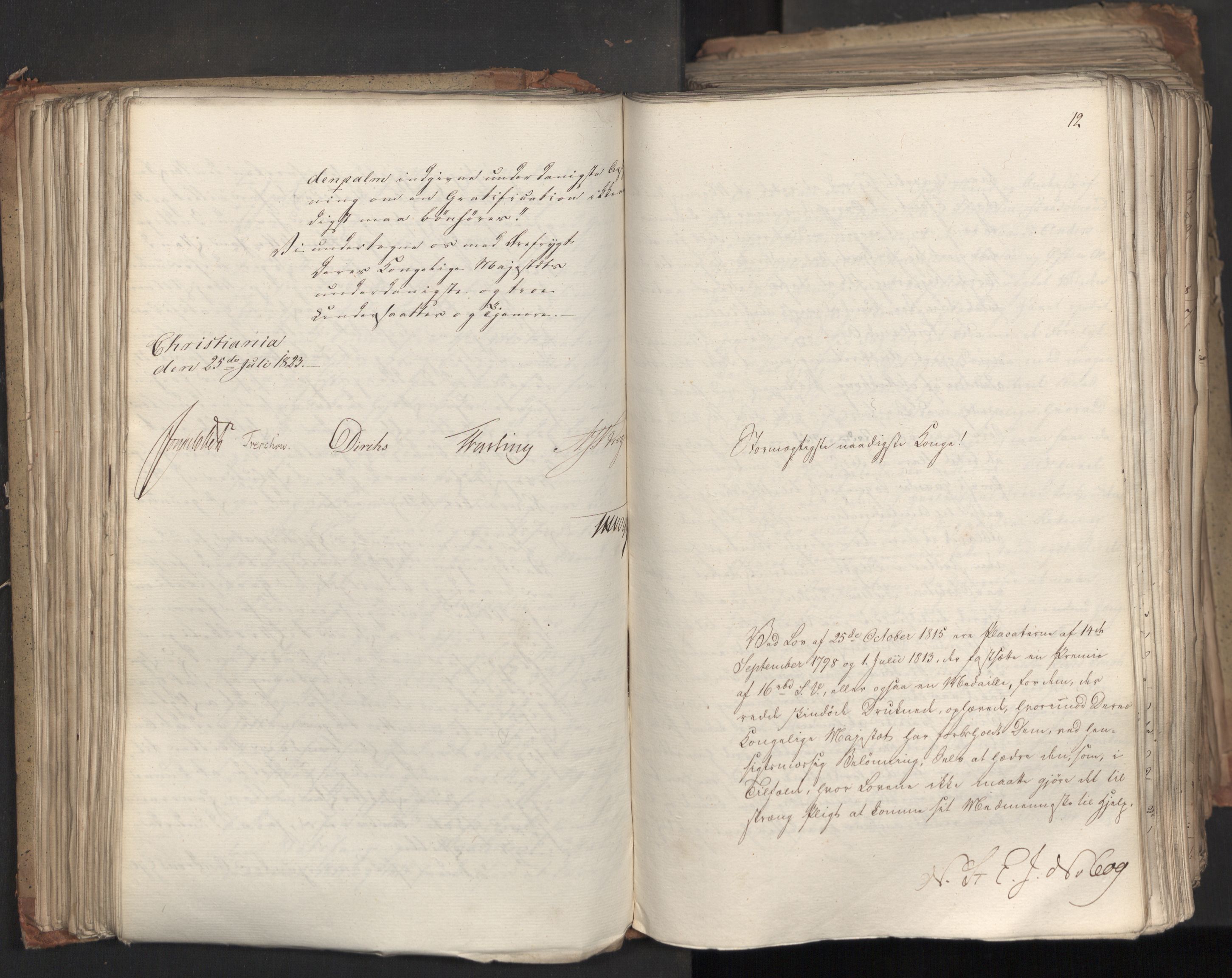 Statsrådsavdelingen i Stockholm, AV/RA-S-1003/D/Da/L0035: Regjeringsinnstillinger nr. 541-840, 1823, p. 166