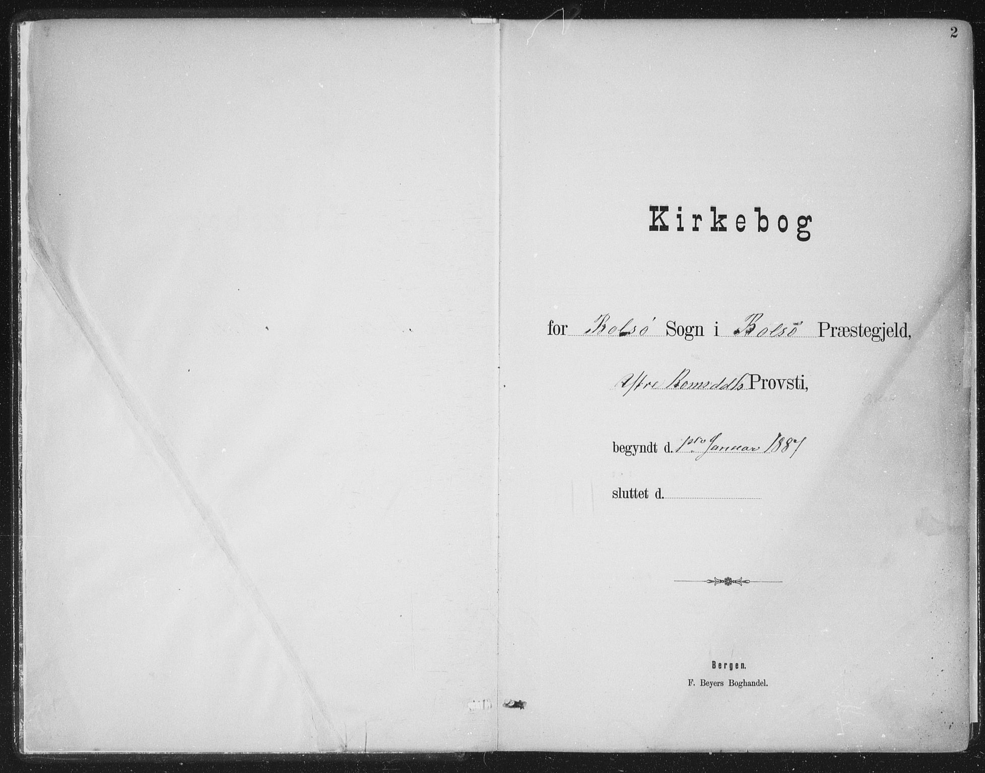 Ministerialprotokoller, klokkerbøker og fødselsregistre - Møre og Romsdal, SAT/A-1454/555/L0658: Parish register (official) no. 555A09, 1887-1917, p. 2