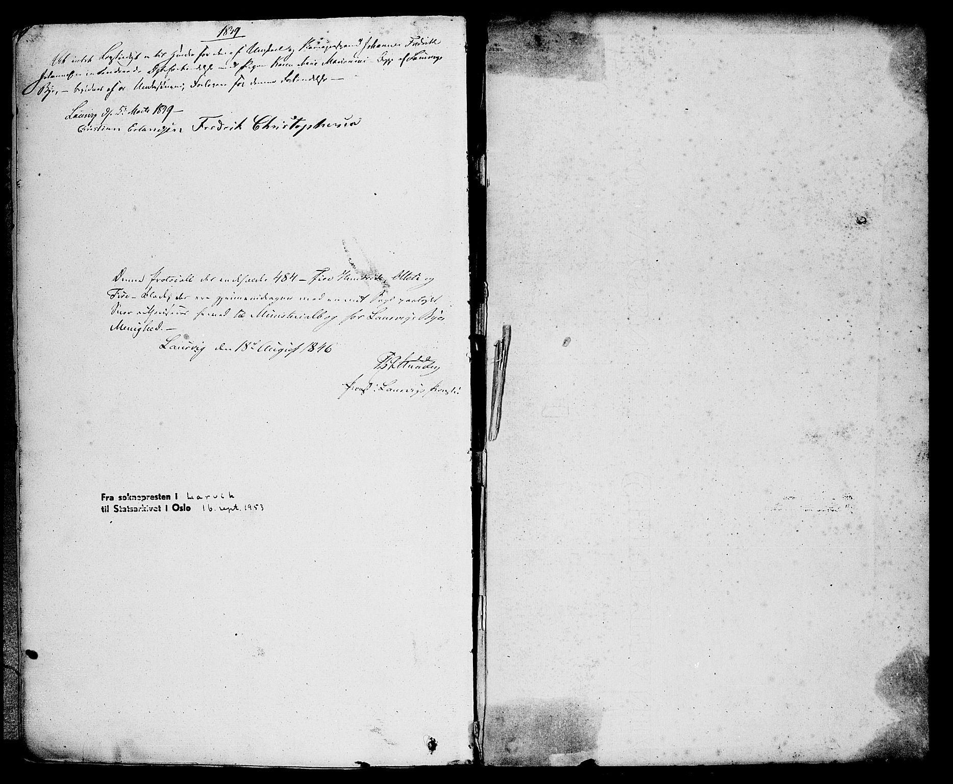 Larvik kirkebøker, SAKO/A-352/F/Fa/L0002: Parish register (official) no. I 2, 1825-1847