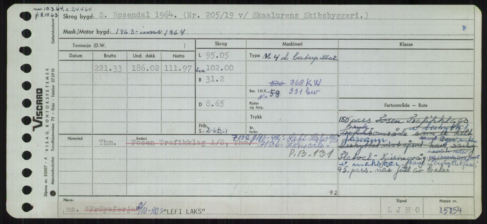 Sjøfartsdirektoratet med forløpere, Skipsmålingen, AV/RA-S-1627/H/Ha/L0003/0002: Fartøy, Hilm-Mar / Fartøy, Kom-Mar, p. 355