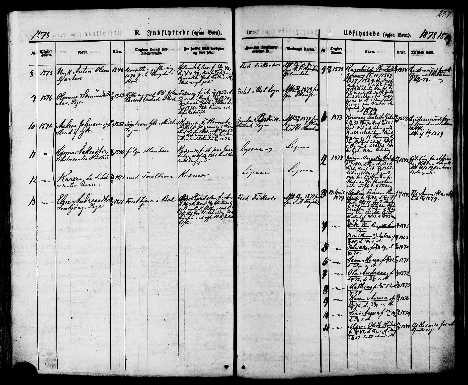 Ministerialprotokoller, klokkerbøker og fødselsregistre - Møre og Romsdal, AV/SAT-A-1454/566/L0768: Parish register (official) no. 566A07, 1869-1881, p. 237