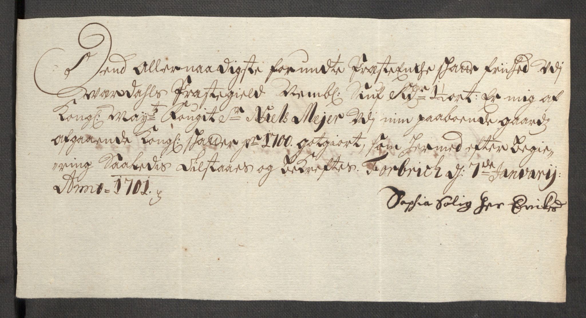 Rentekammeret inntil 1814, Reviderte regnskaper, Fogderegnskap, AV/RA-EA-4092/R62/L4192: Fogderegnskap Stjørdal og Verdal, 1700, p. 230