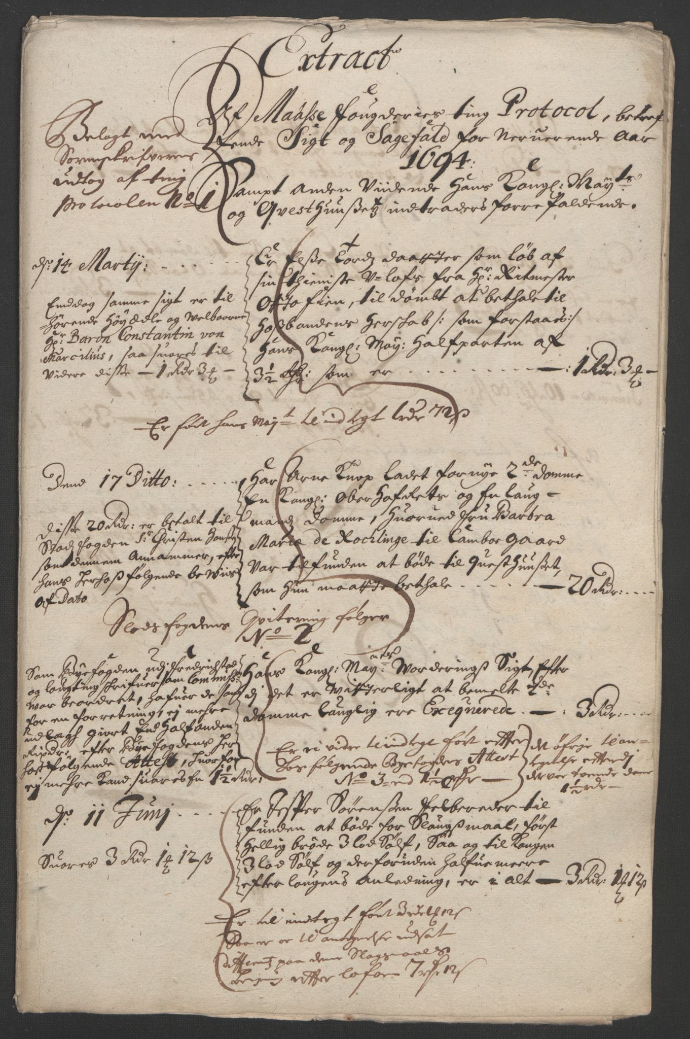 Rentekammeret inntil 1814, Reviderte regnskaper, Fogderegnskap, AV/RA-EA-4092/R03/L0121: Fogderegnskap Onsøy, Tune, Veme og Åbygge fogderi, 1694, p. 72