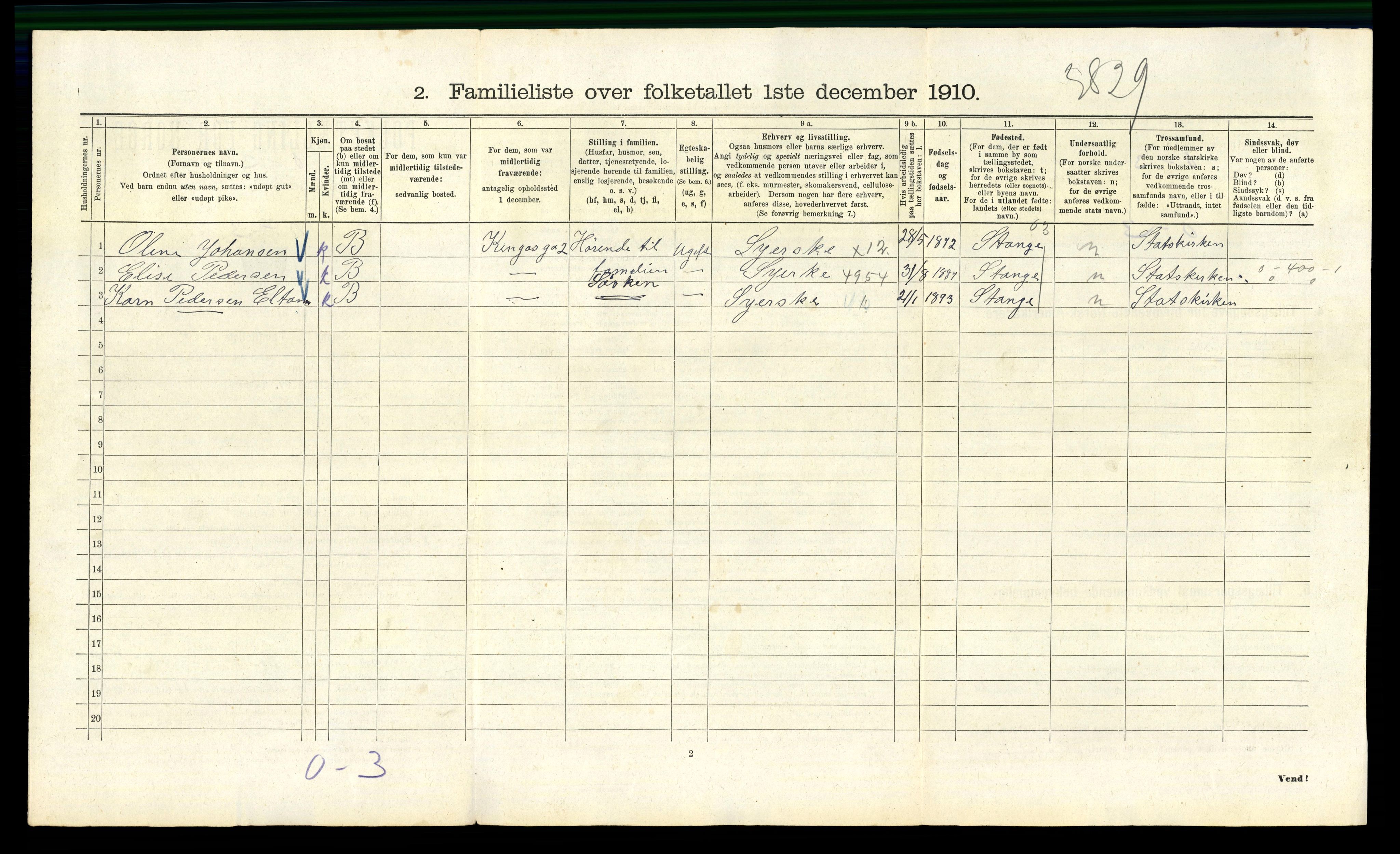 RA, 1910 census for Kristiania, 1910, p. 48170