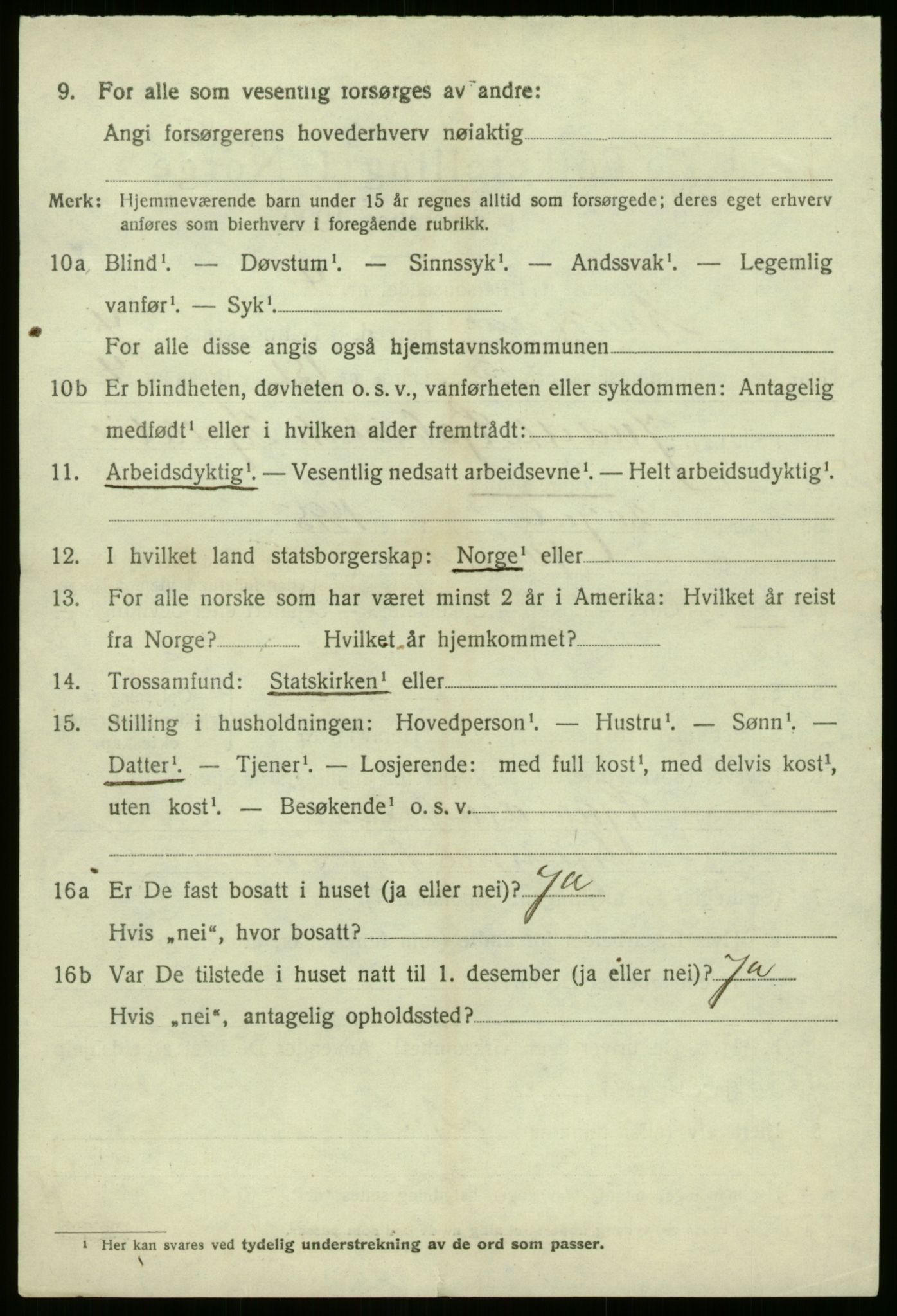 SAB, 1920 census for Naustdal, 1920, p. 3082