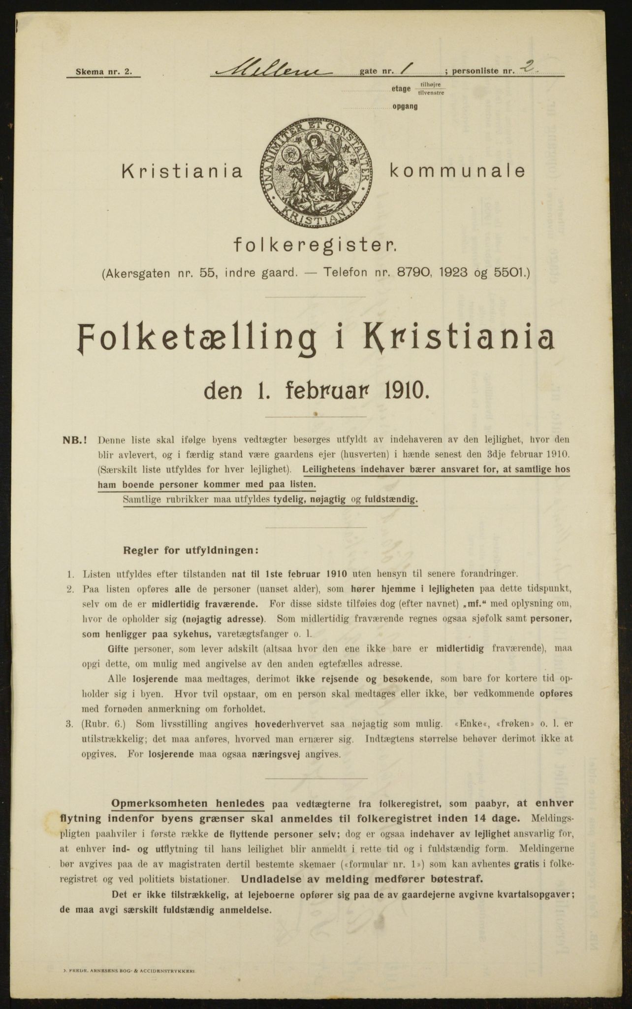 OBA, Municipal Census 1910 for Kristiania, 1910, p. 62974