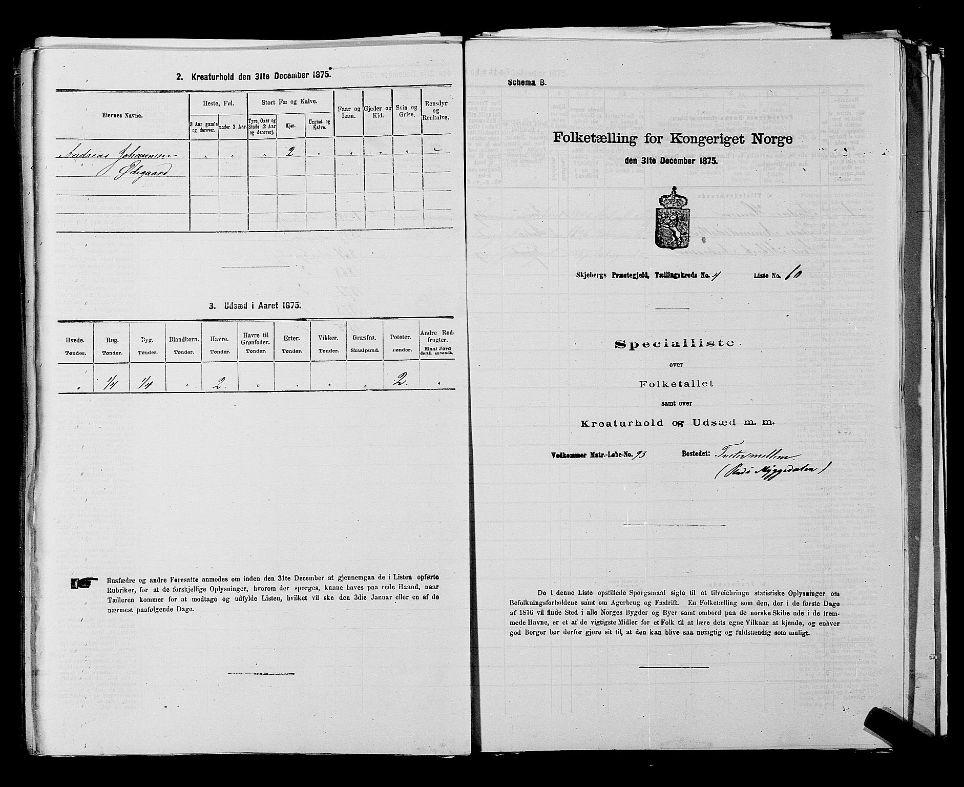 RA, 1875 census for 0115P Skjeberg, 1875, p. 828