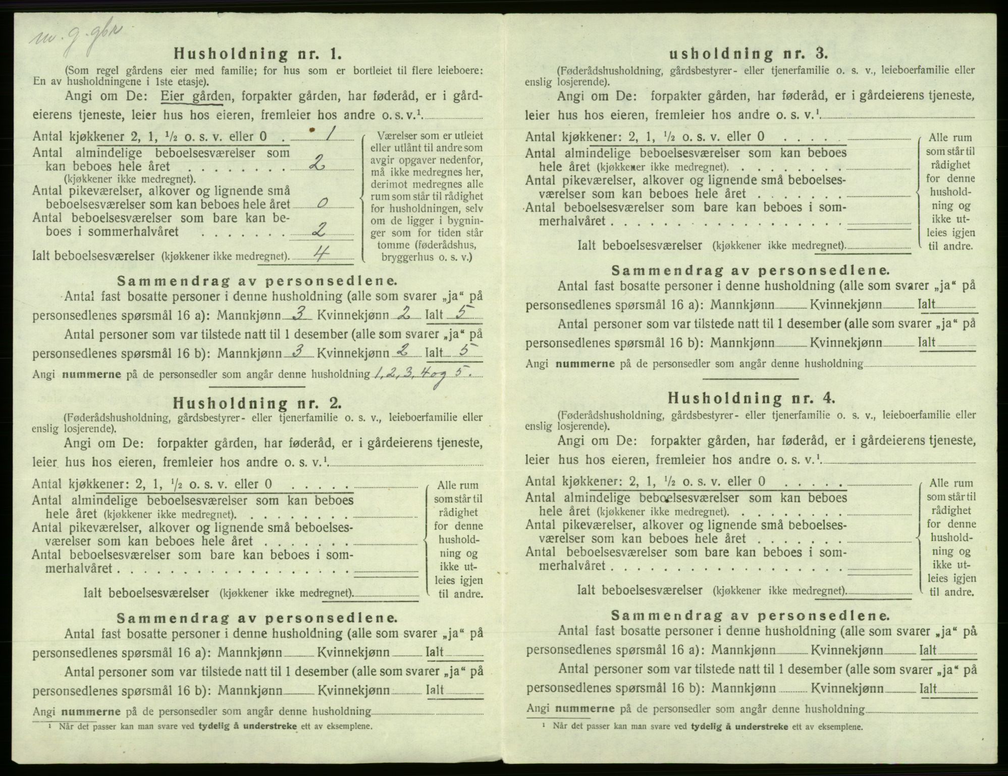 SAB, 1920 census for Fana, 1920, p. 2473