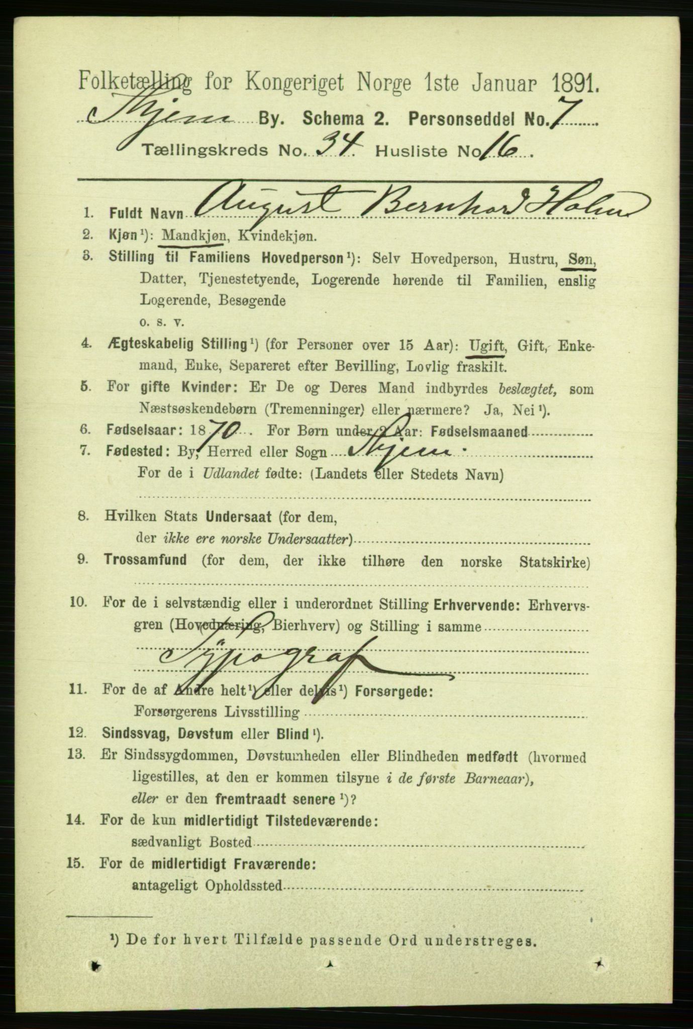 RA, 1891 census for 1601 Trondheim, 1891, p. 25841