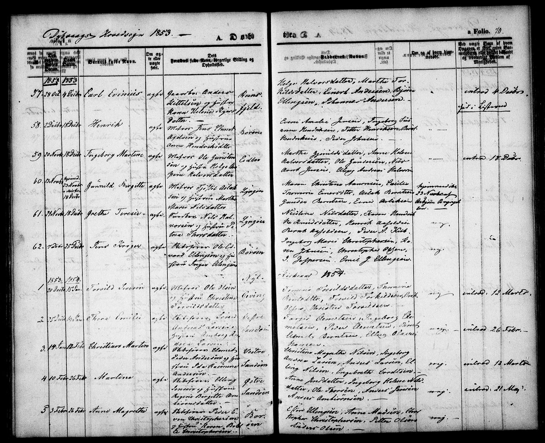 Dypvåg sokneprestkontor, SAK/1111-0007/F/Fa/Faa/L0005: Parish register (official) no. A 5, 1841-1854, p. 71