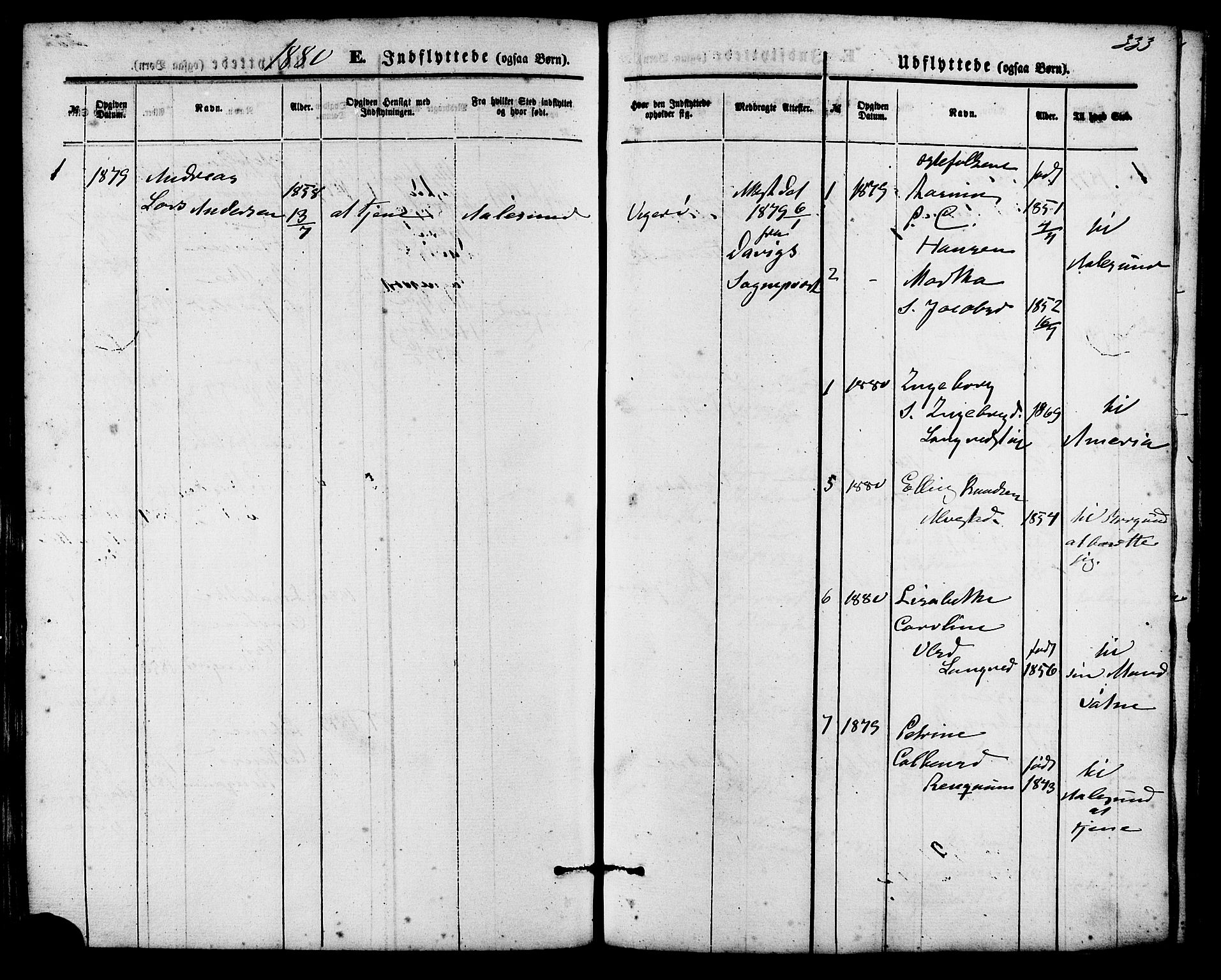 Ministerialprotokoller, klokkerbøker og fødselsregistre - Møre og Romsdal, AV/SAT-A-1454/536/L0500: Parish register (official) no. 536A09, 1876-1889, p. 333