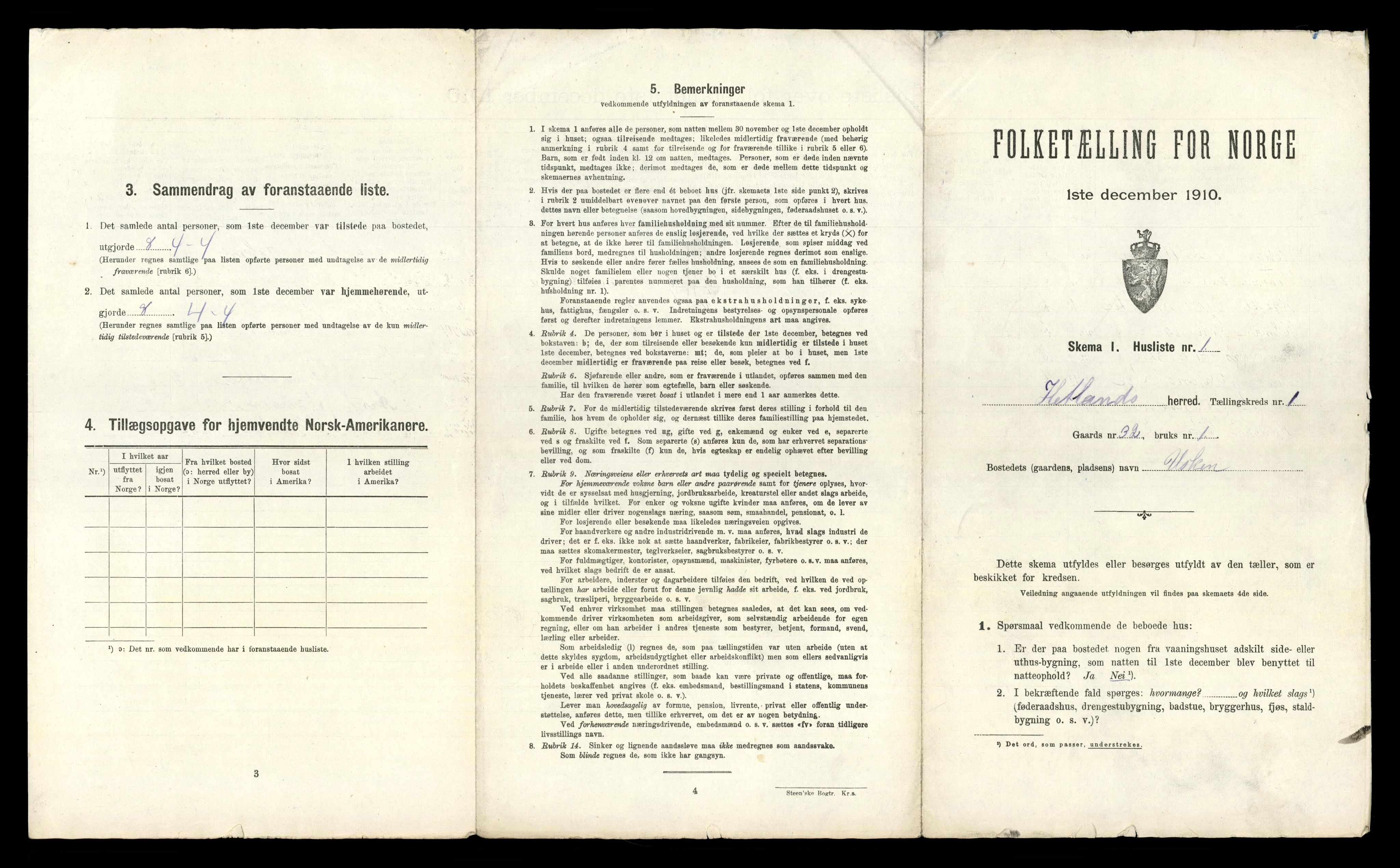 RA, 1910 census for Hetland, 1910, p. 59