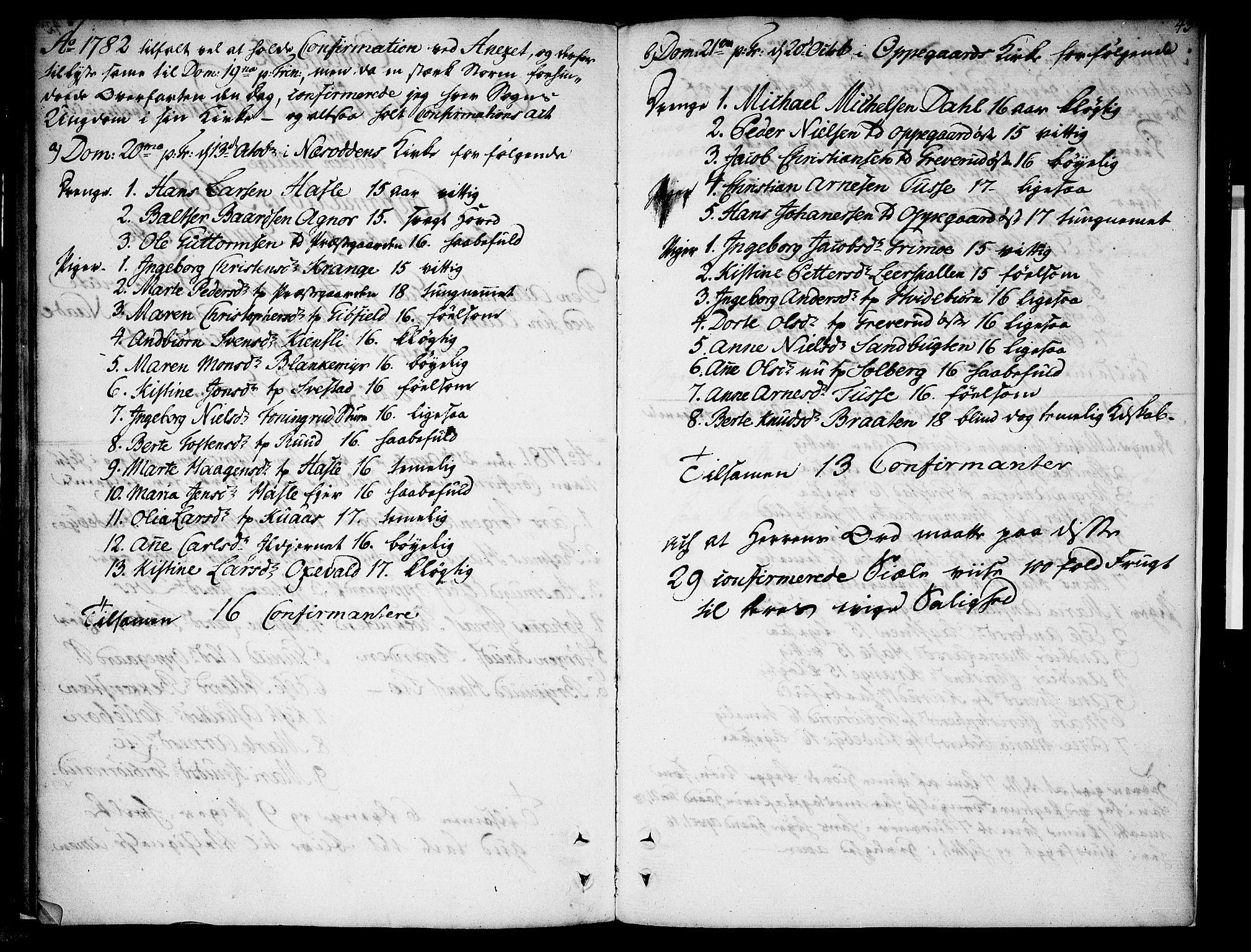 Nesodden prestekontor Kirkebøker, SAO/A-10013/F/Fa/L0004: Parish register (official) no. I 4, 1780-1792, p. 43