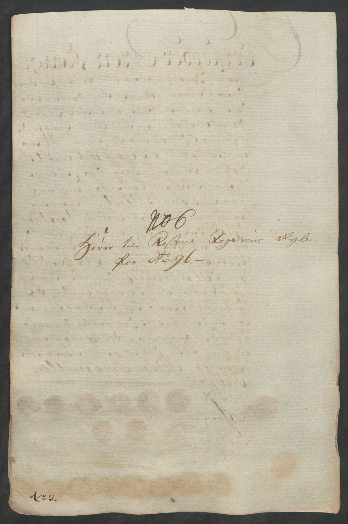 Rentekammeret inntil 1814, Reviderte regnskaper, Fogderegnskap, AV/RA-EA-4092/R57/L3851: Fogderegnskap Fosen, 1695-1696, p. 296