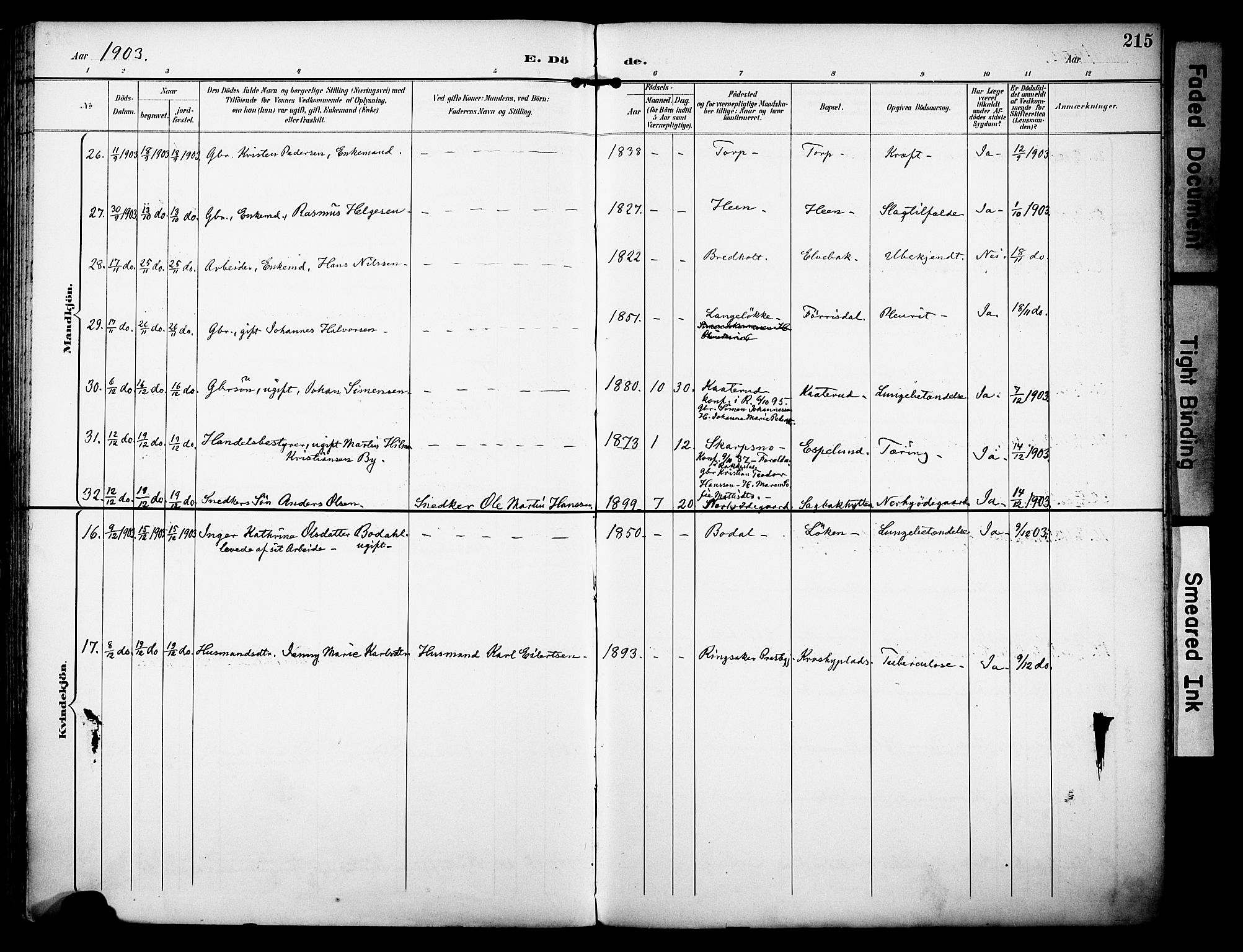 Rakkestad prestekontor Kirkebøker, AV/SAO-A-2008/F/Fa/L0013: Parish register (official) no. I 13, 1894-1908, p. 215