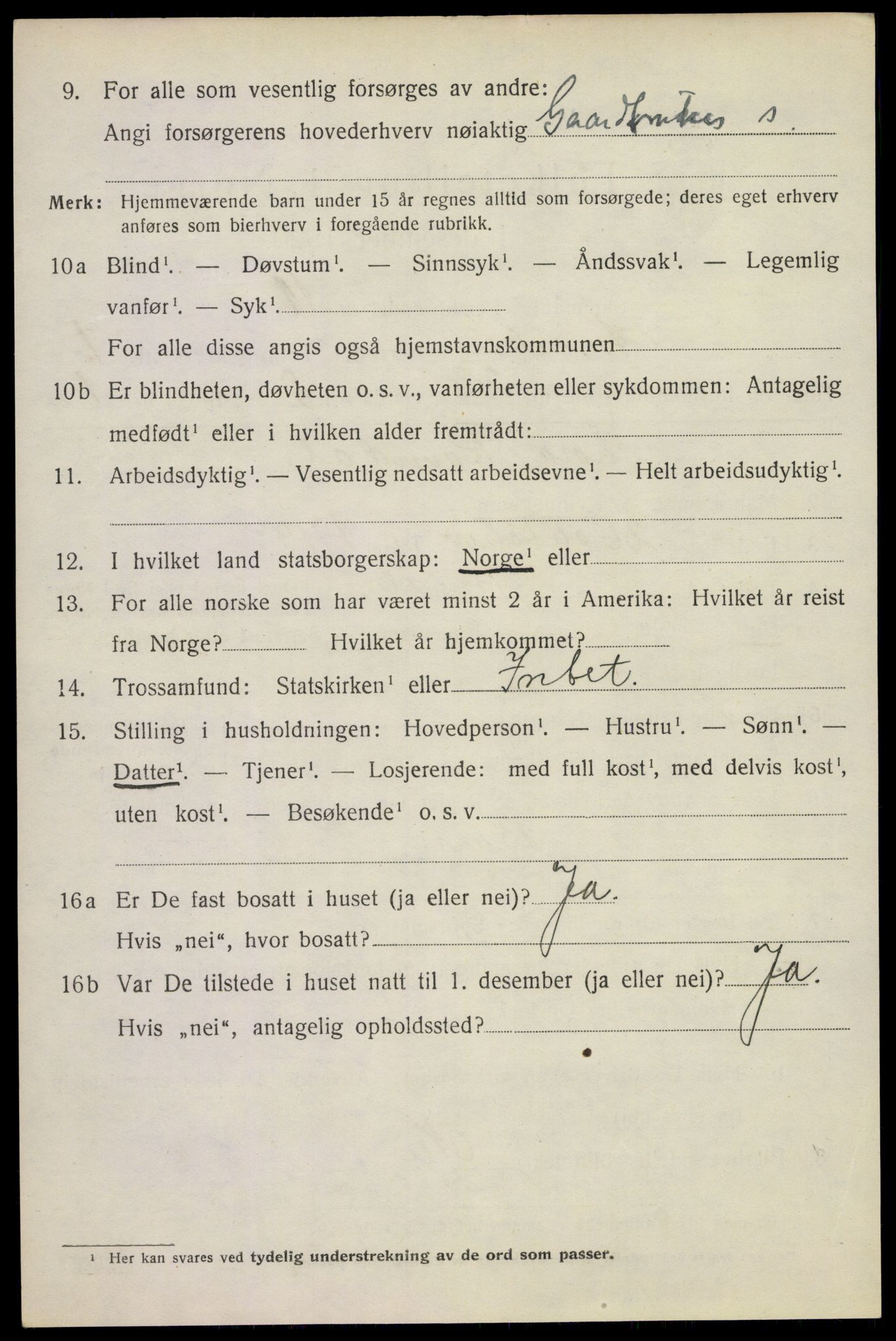 SAKO, 1920 census for Andebu, 1920, p. 1473