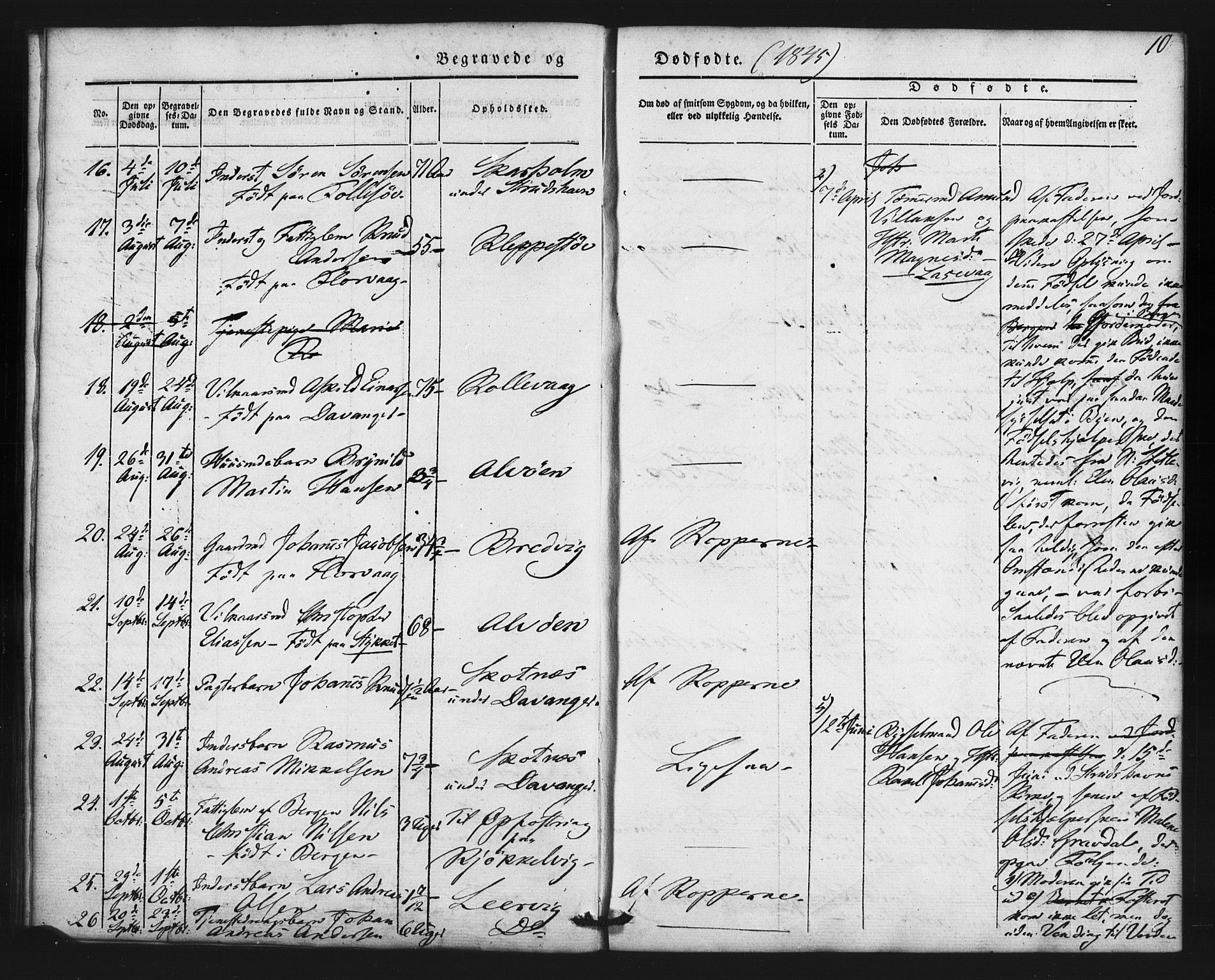 Askøy Sokneprestembete, AV/SAB-A-74101/H/Ha/Haa/Haaa/L0007: Parish register (official) no. A 7, 1842-1852, p. 10