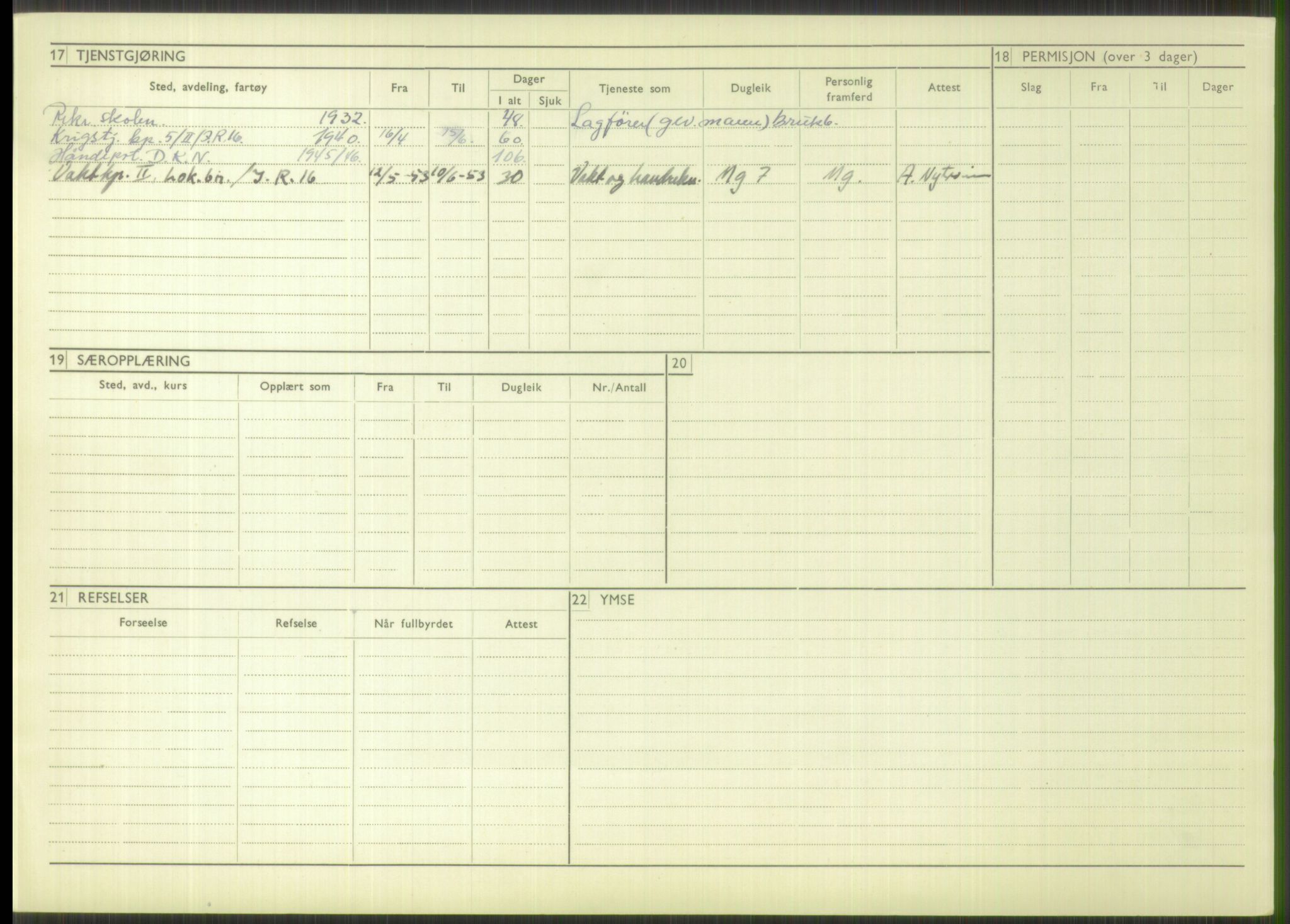 Forsvaret, Troms infanteriregiment nr. 16, AV/RA-RAFA-3146/P/Pa/L0016: Rulleblad for regimentets menige mannskaper, årsklasse 1932, 1932, p. 1334