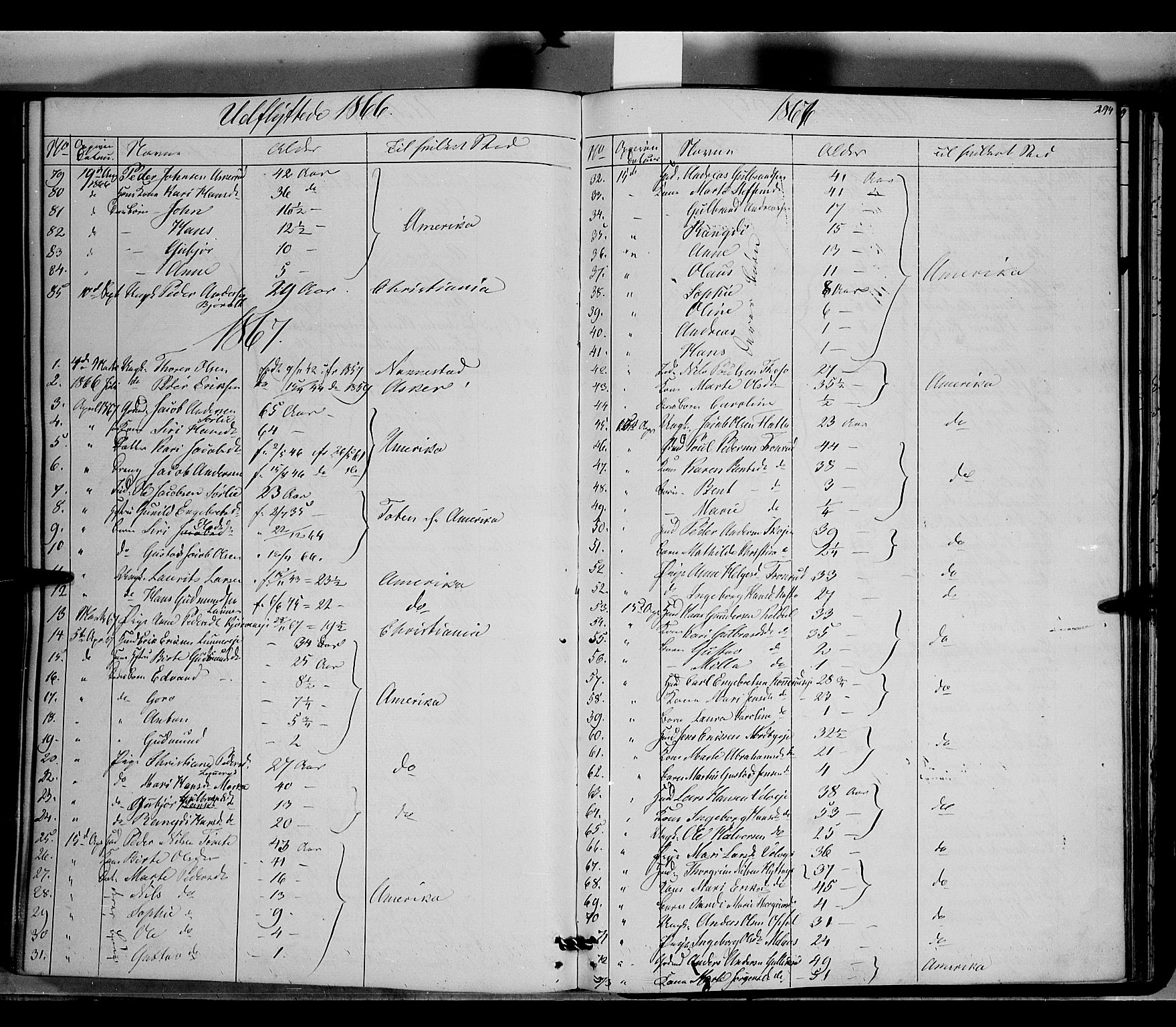 Jevnaker prestekontor, SAH/PREST-116/H/Ha/Haa/L0007: Parish register (official) no. 7, 1858-1876, p. 294