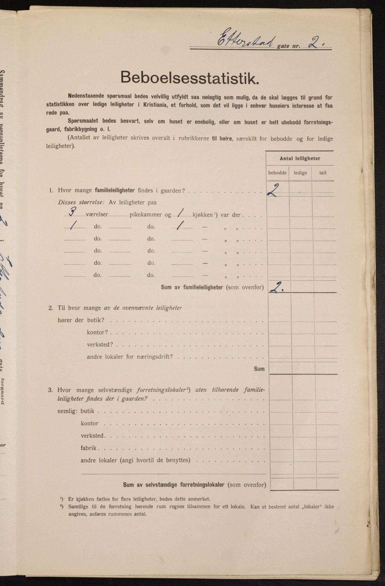 OBA, Municipal Census 1913 for Kristiania, 1913, p. 22458