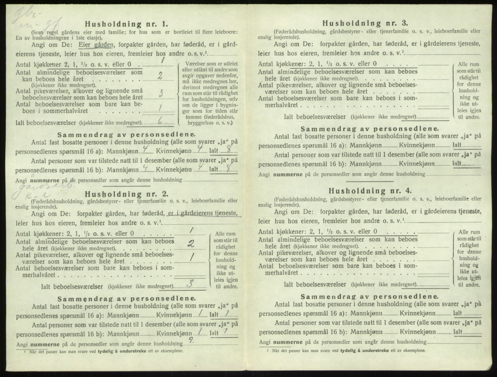 SAB, 1920 census for Sogndal, 1920, p. 712