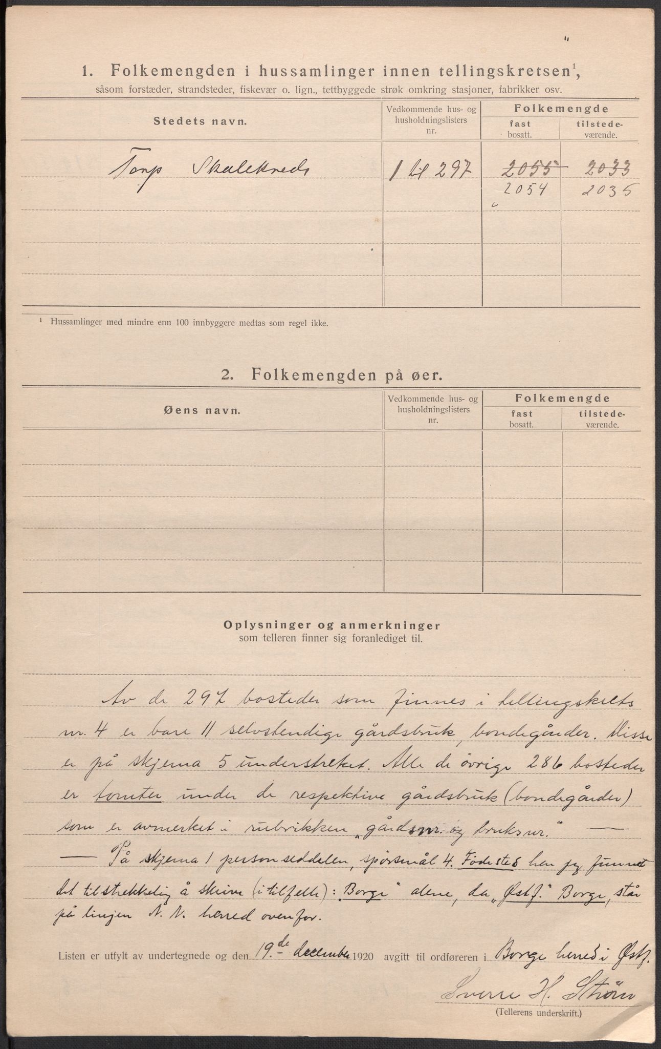 SAO, 1920 census for Borge, 1920, p. 24