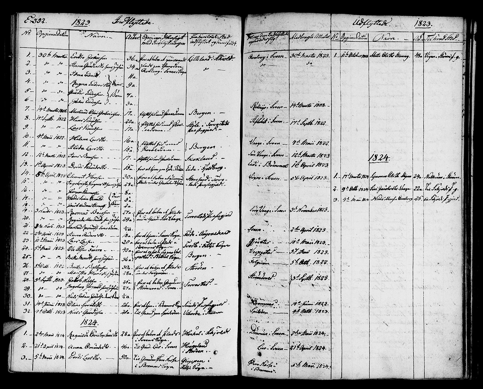 Finnås sokneprestembete, SAB/A-99925/H/Ha/Haa/Haaa/L0005: Parish register (official) no. A 5, 1823-1835, p. 352